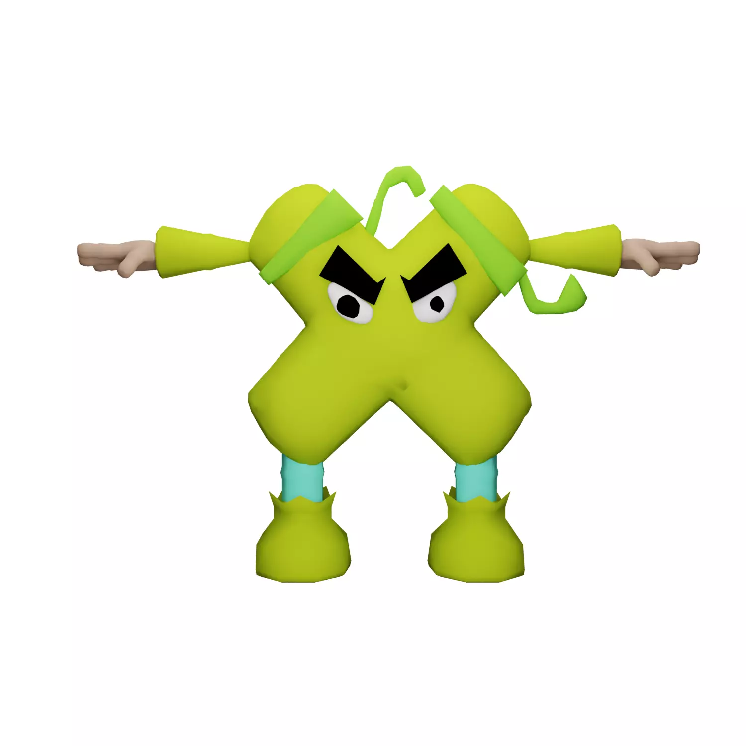 X- Alphabet Lore 3D 3D model_0