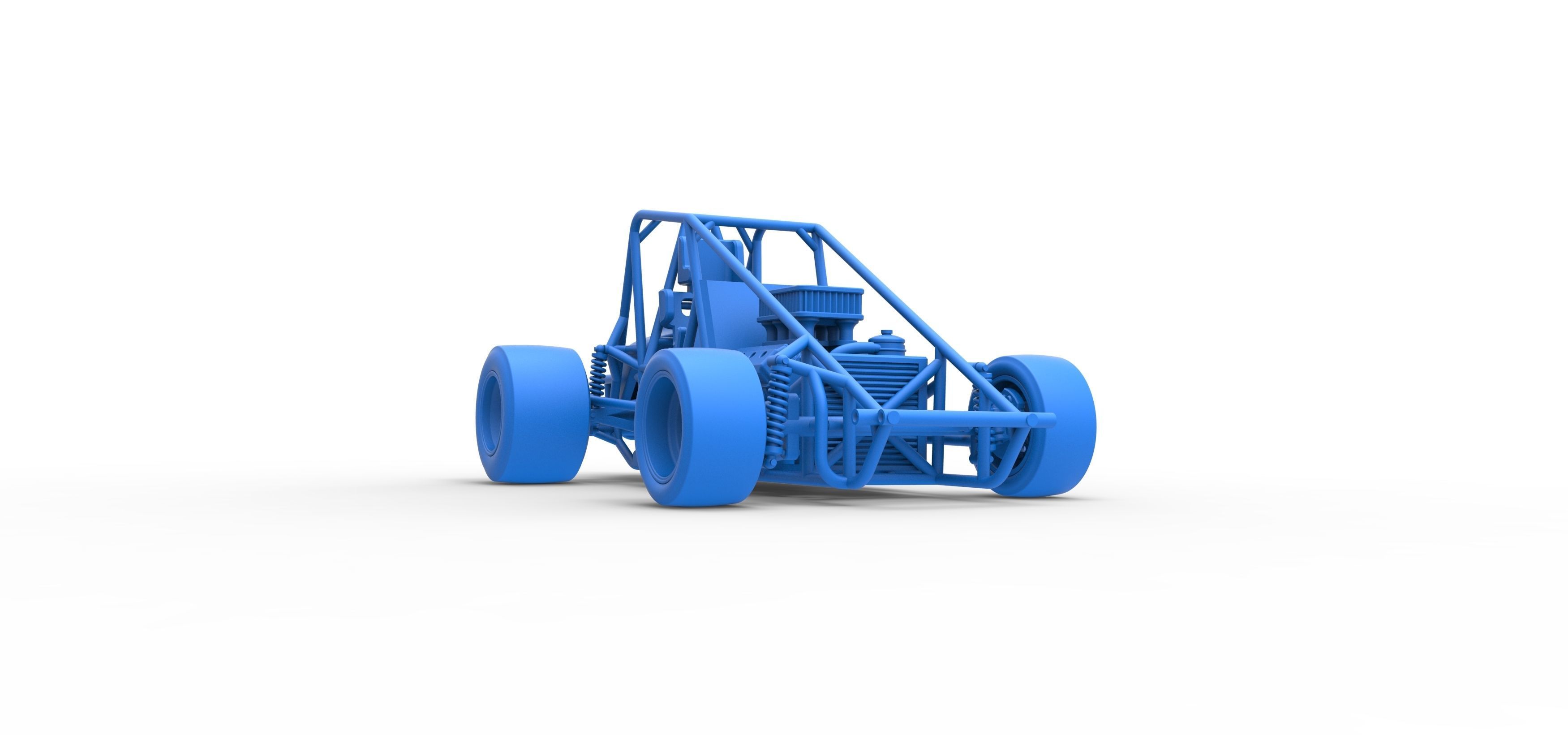 Pavement Sprint car Base Scale 1 to 25 3D print model_54