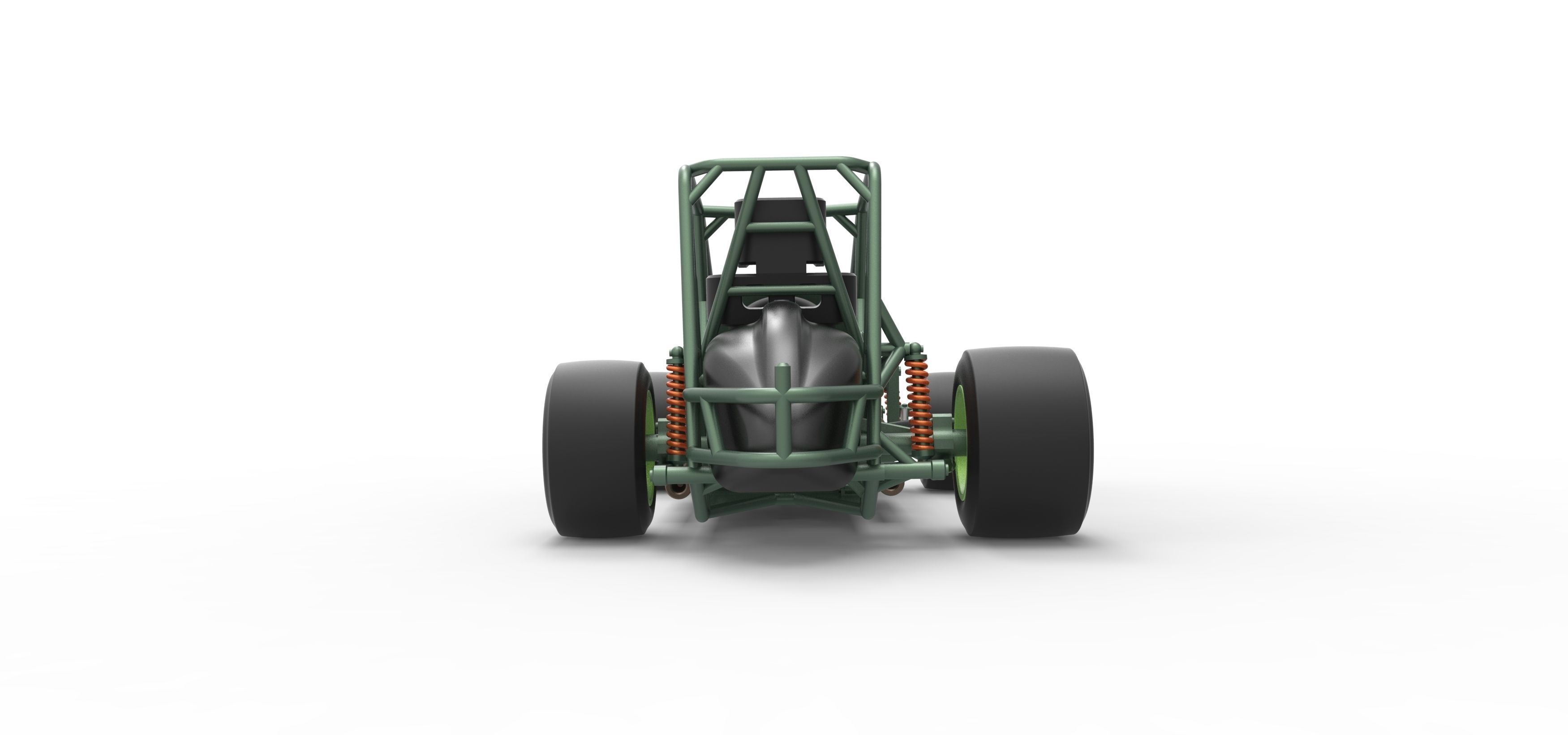 Pavement Sprint car Base Scale 1 to 25 3D print model_16