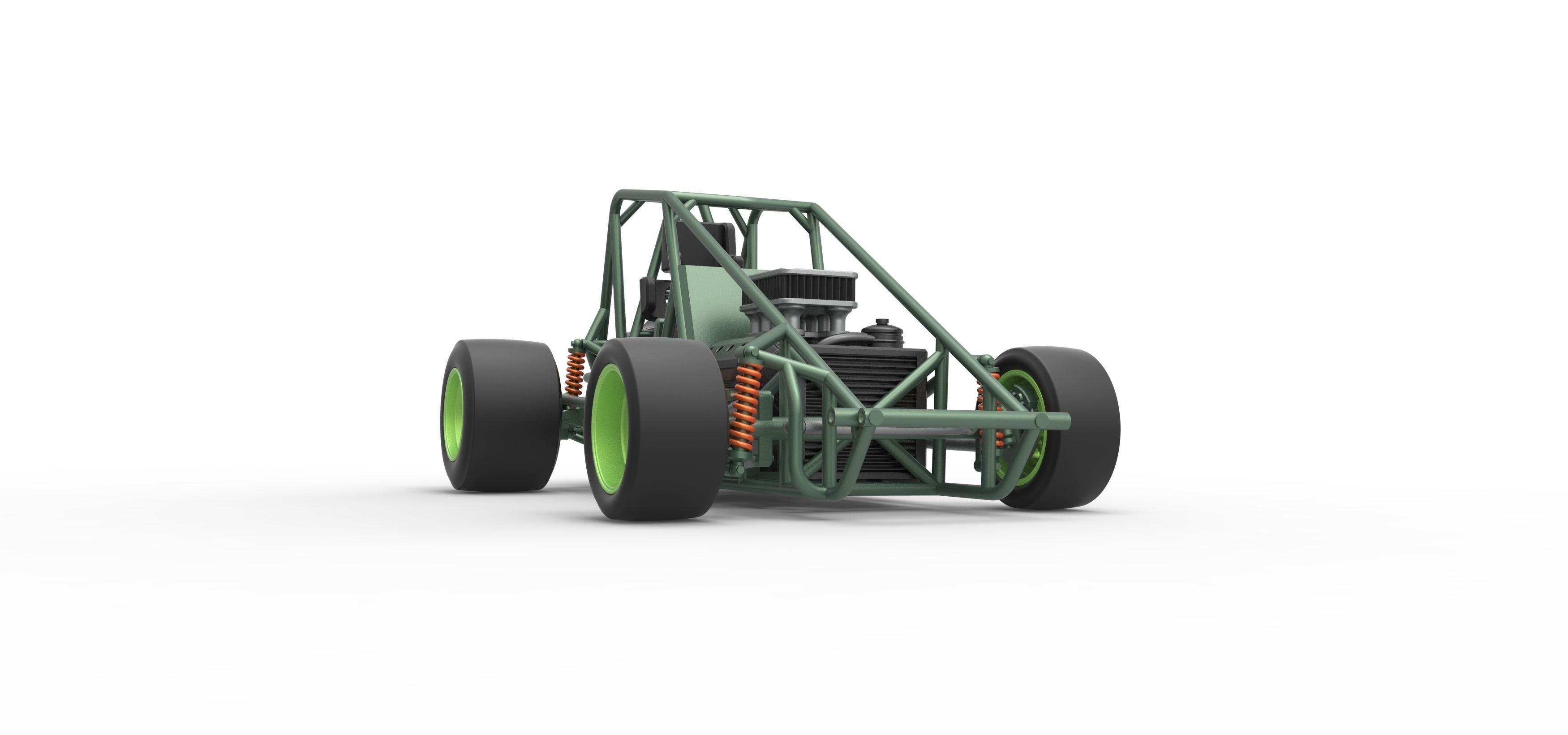 Pavement Sprint car Base Scale 1 to 25 3D print model_27