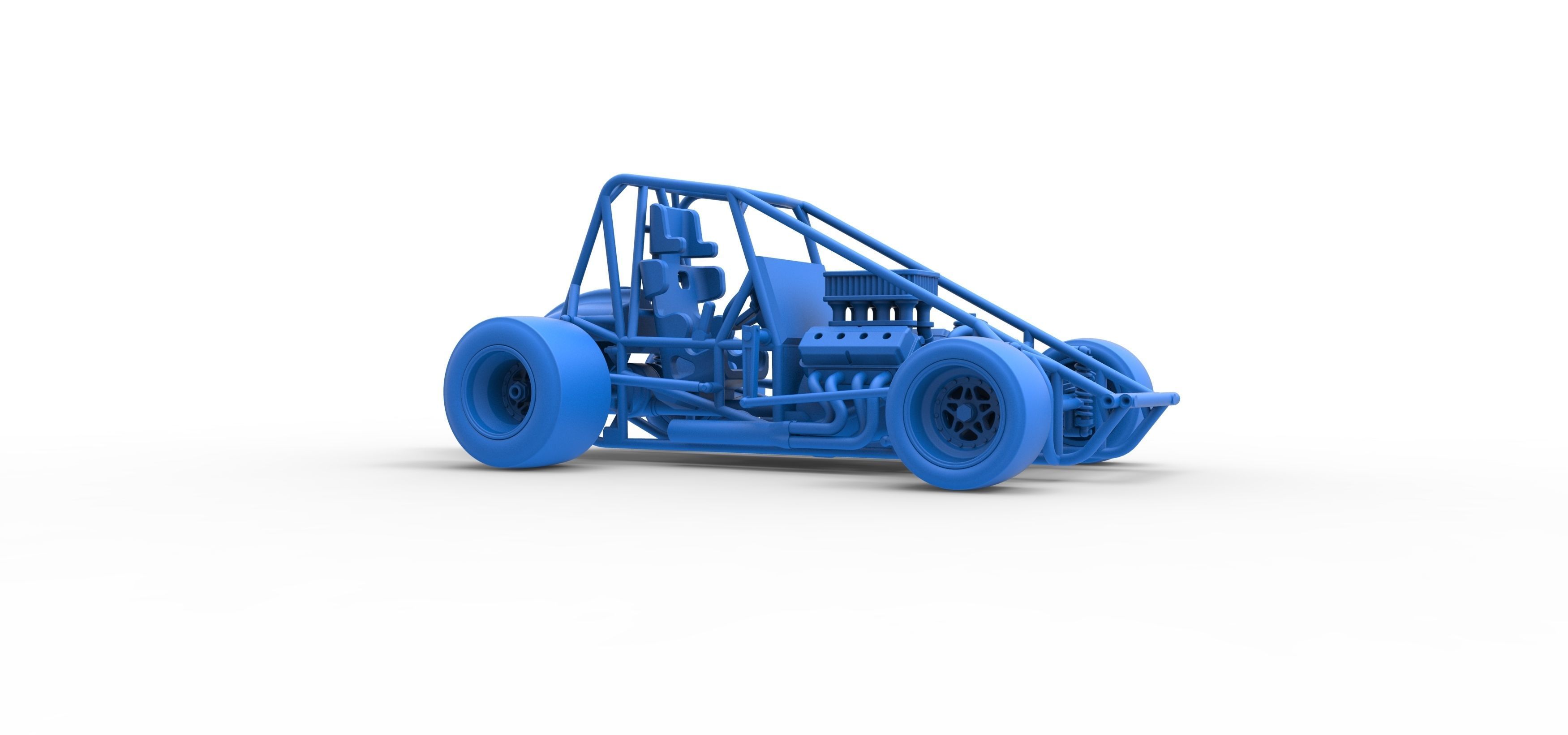 Pavement Sprint car Base Scale 1 to 25 3D print model_52