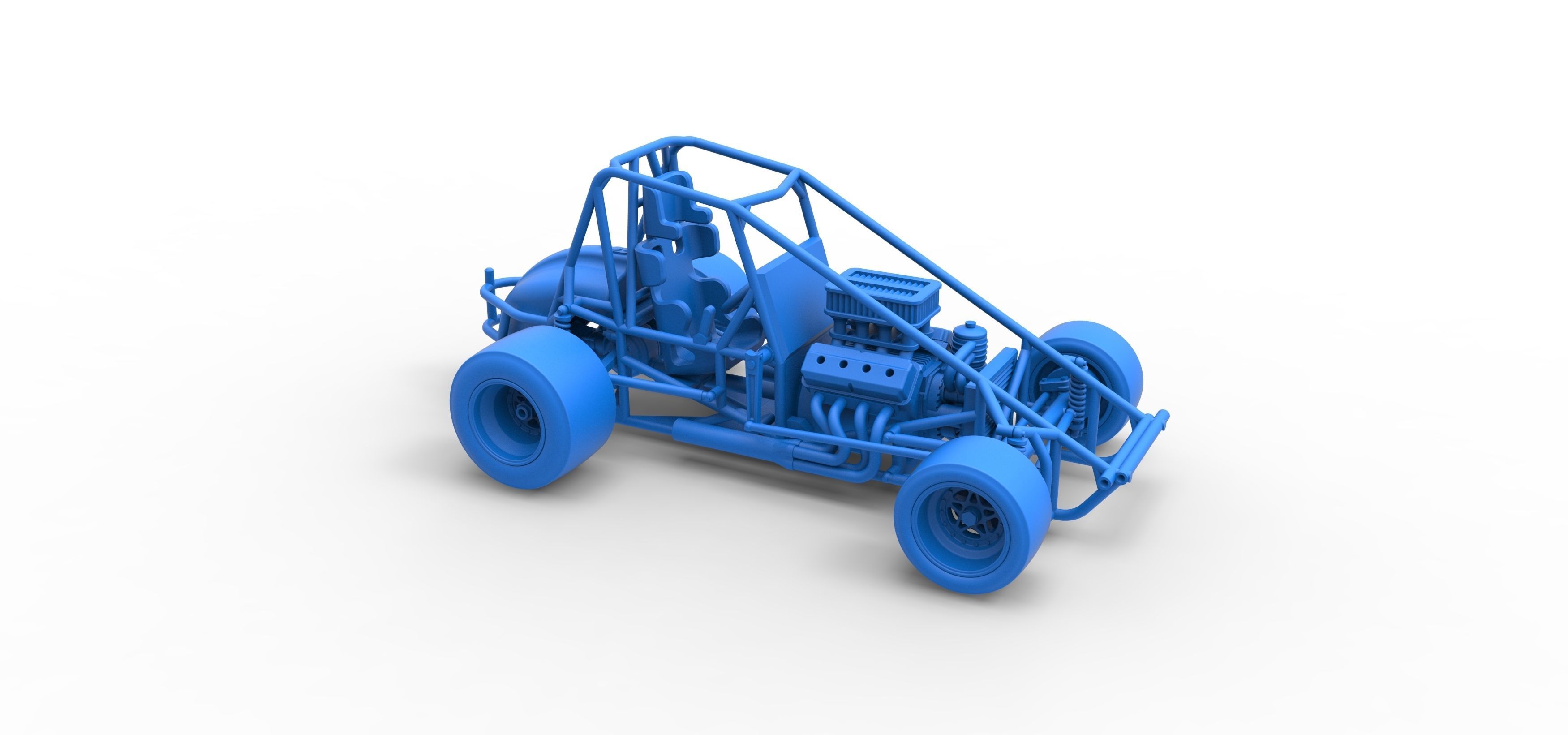 Pavement Sprint car Base Scale 1 to 25 3D print model_51