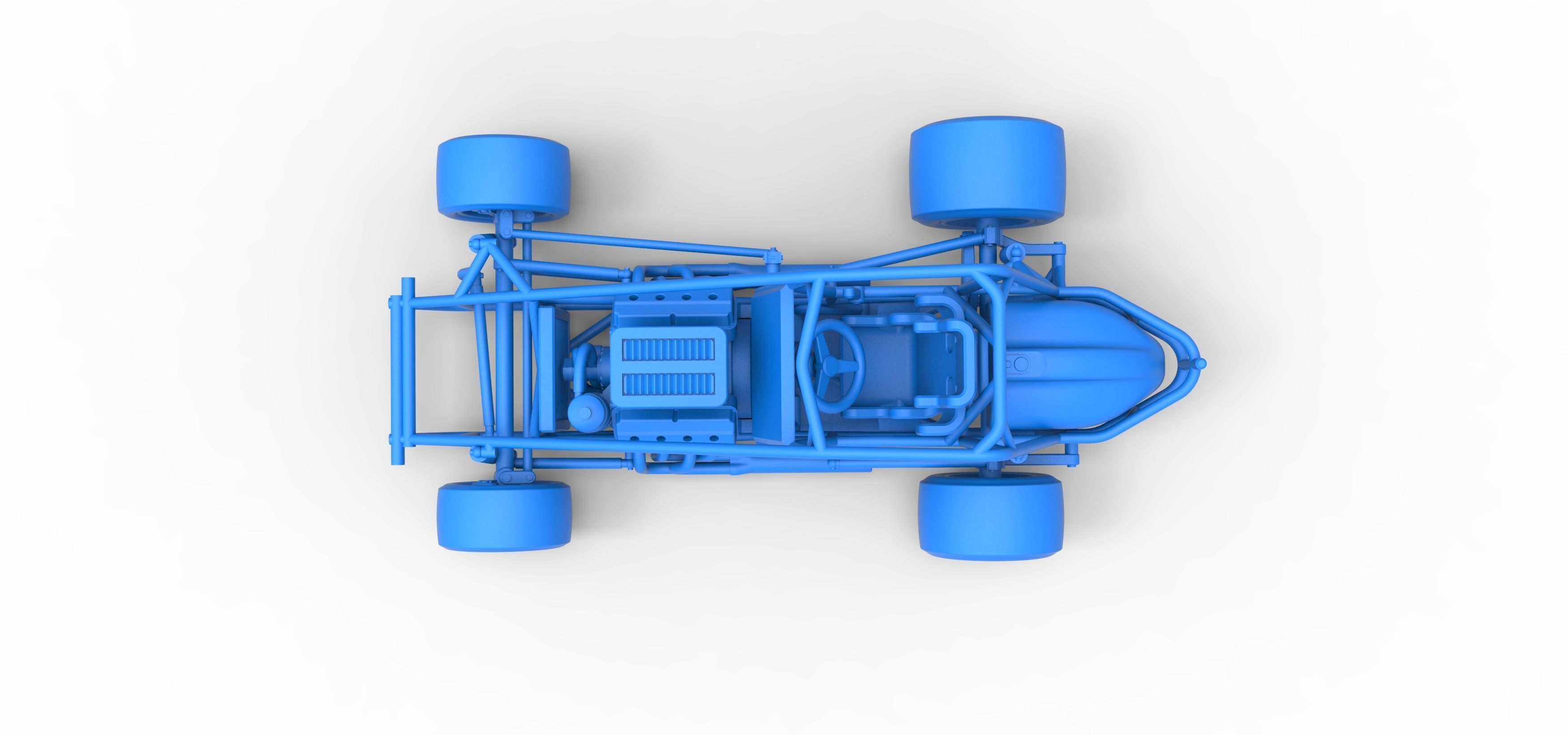 Pavement Sprint car Base Scale 1 to 25 3D print model_38