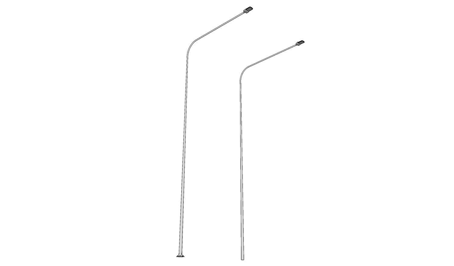 Light Pole - Lamp Post 14 3D model_1