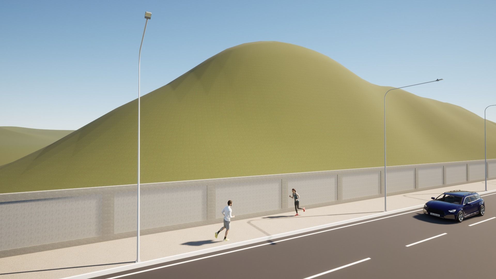 Light Pole - Lamp Post 14 3D model_11