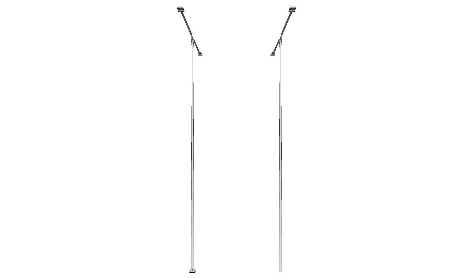 Light Pole - Lamp Post 15 3D model_2