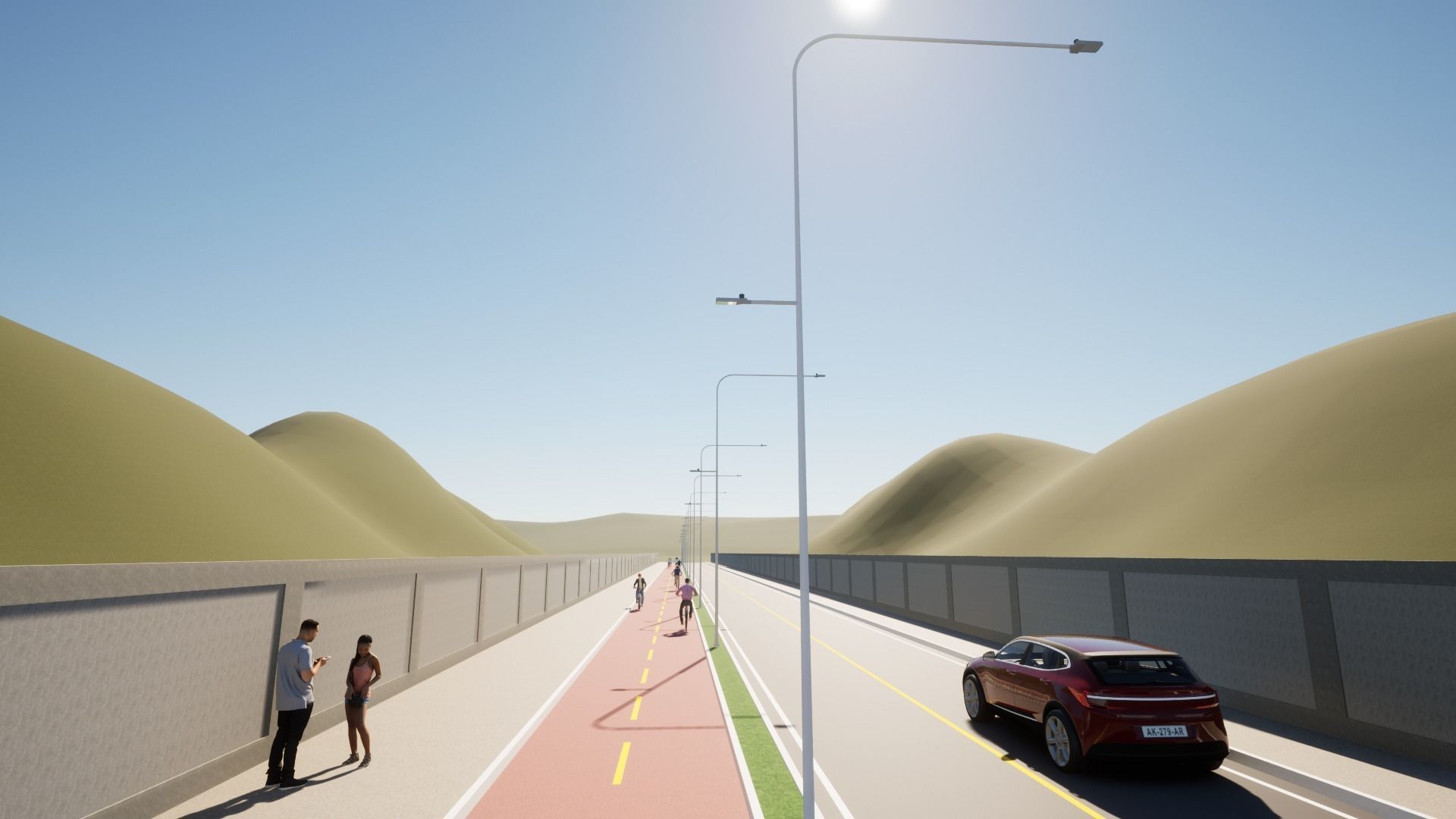 Light Pole - Lamp Post 16 3D model_12