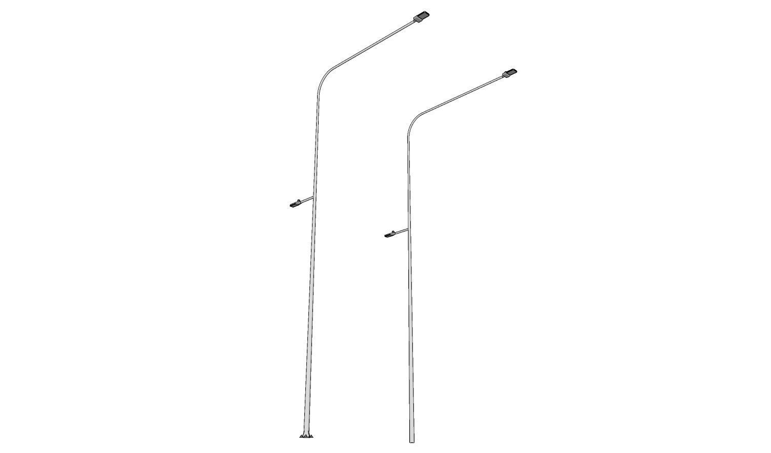 Light Pole - Lamp Post 16 3D model_1