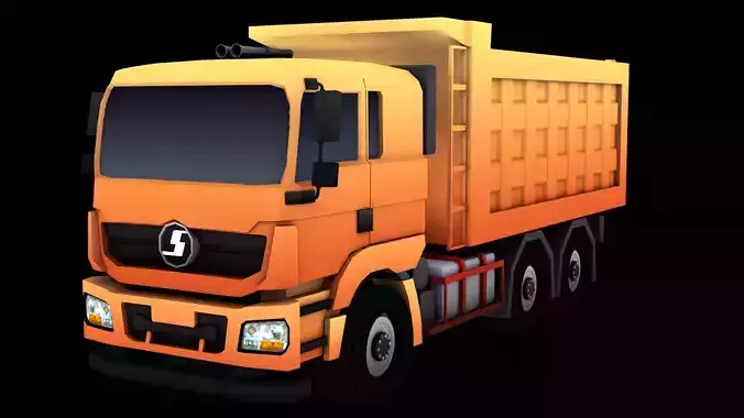 Low poly Dump Truck Low-poly 3D model