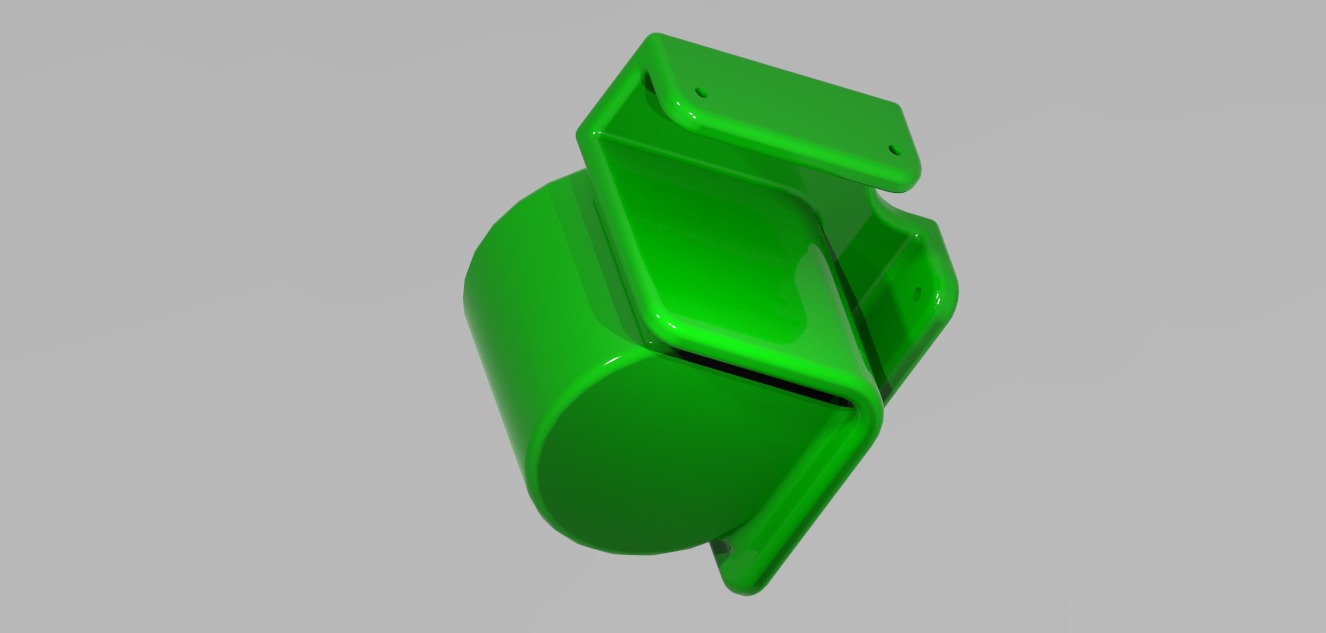 Pot holder for balconies 3D print model_3