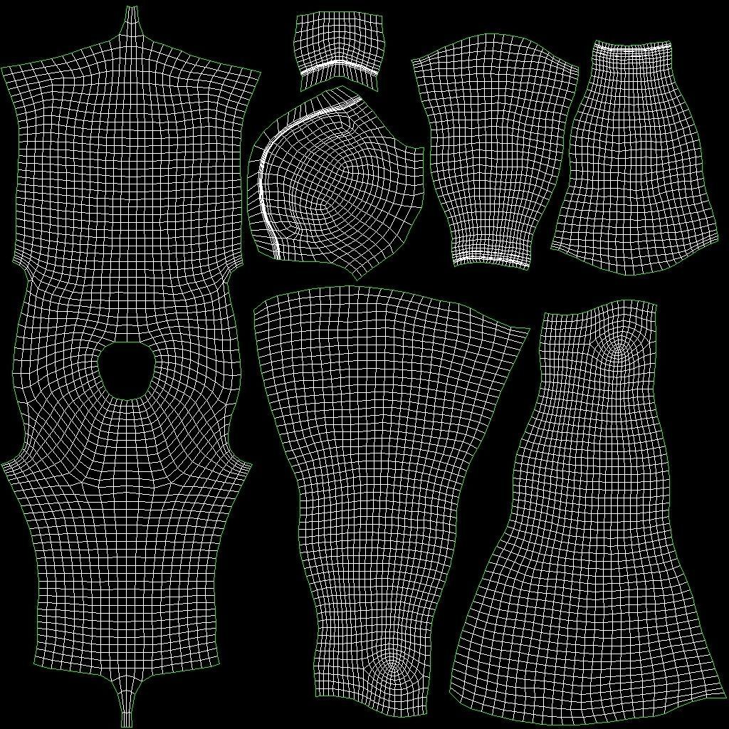 Sea Diver Low-poly 3D model_27