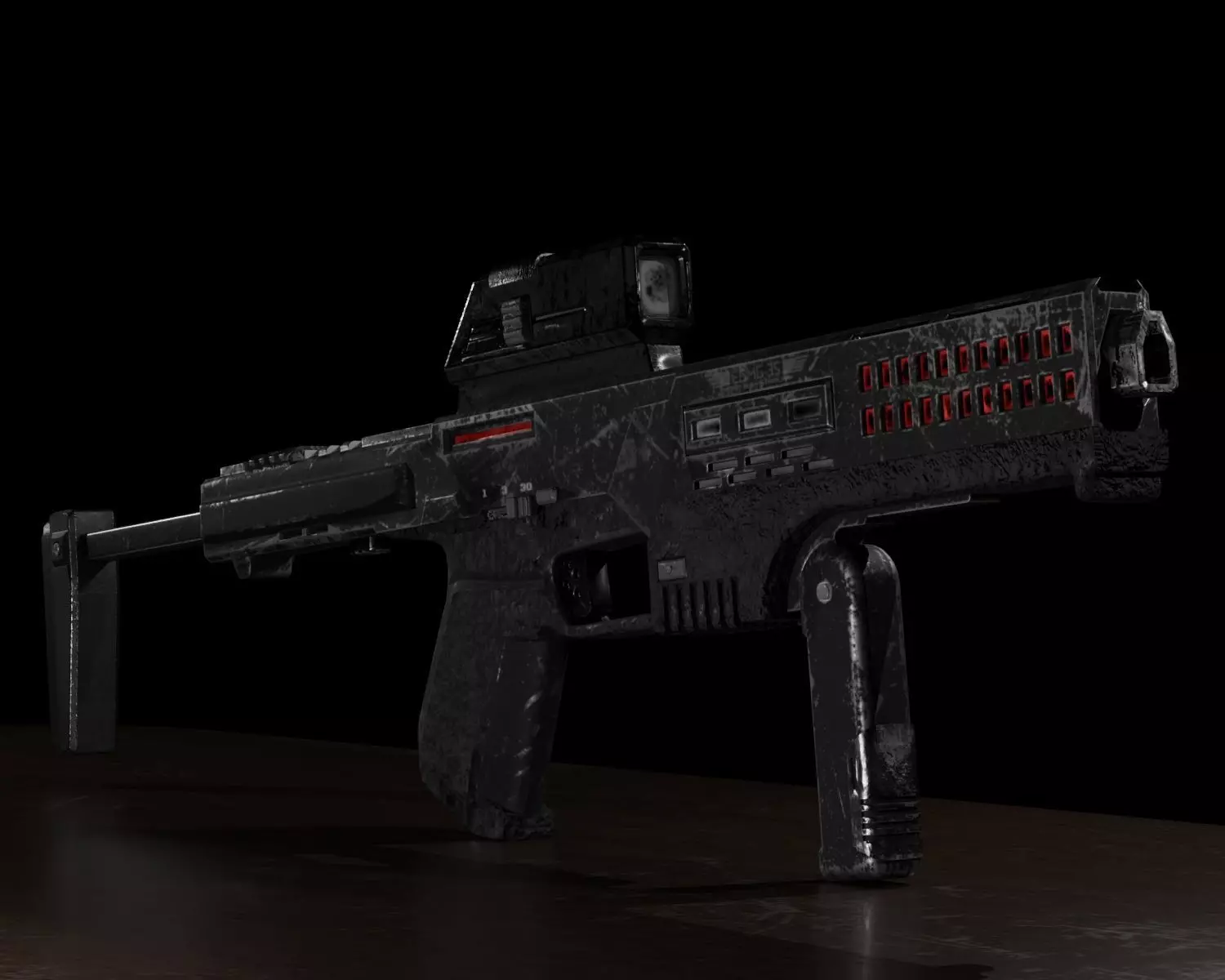 Sci-Fi Concept Gun Free 3D model_0