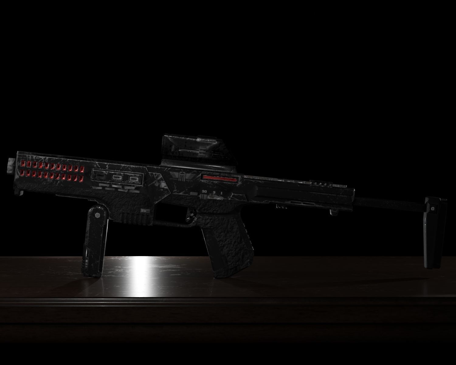 Sci-Fi Concept Gun Free 3D model_5