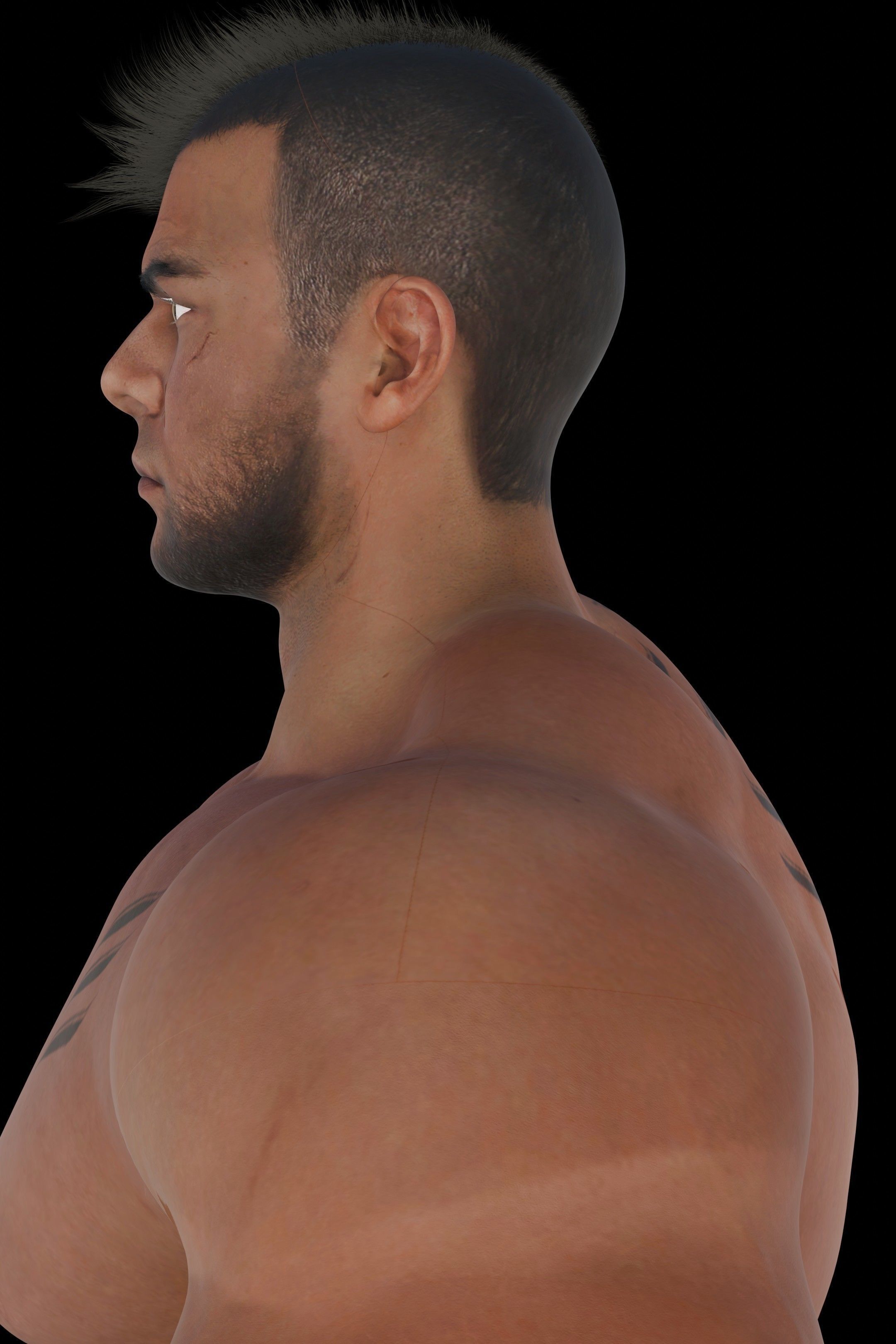 James V Low-poly 3D model_14