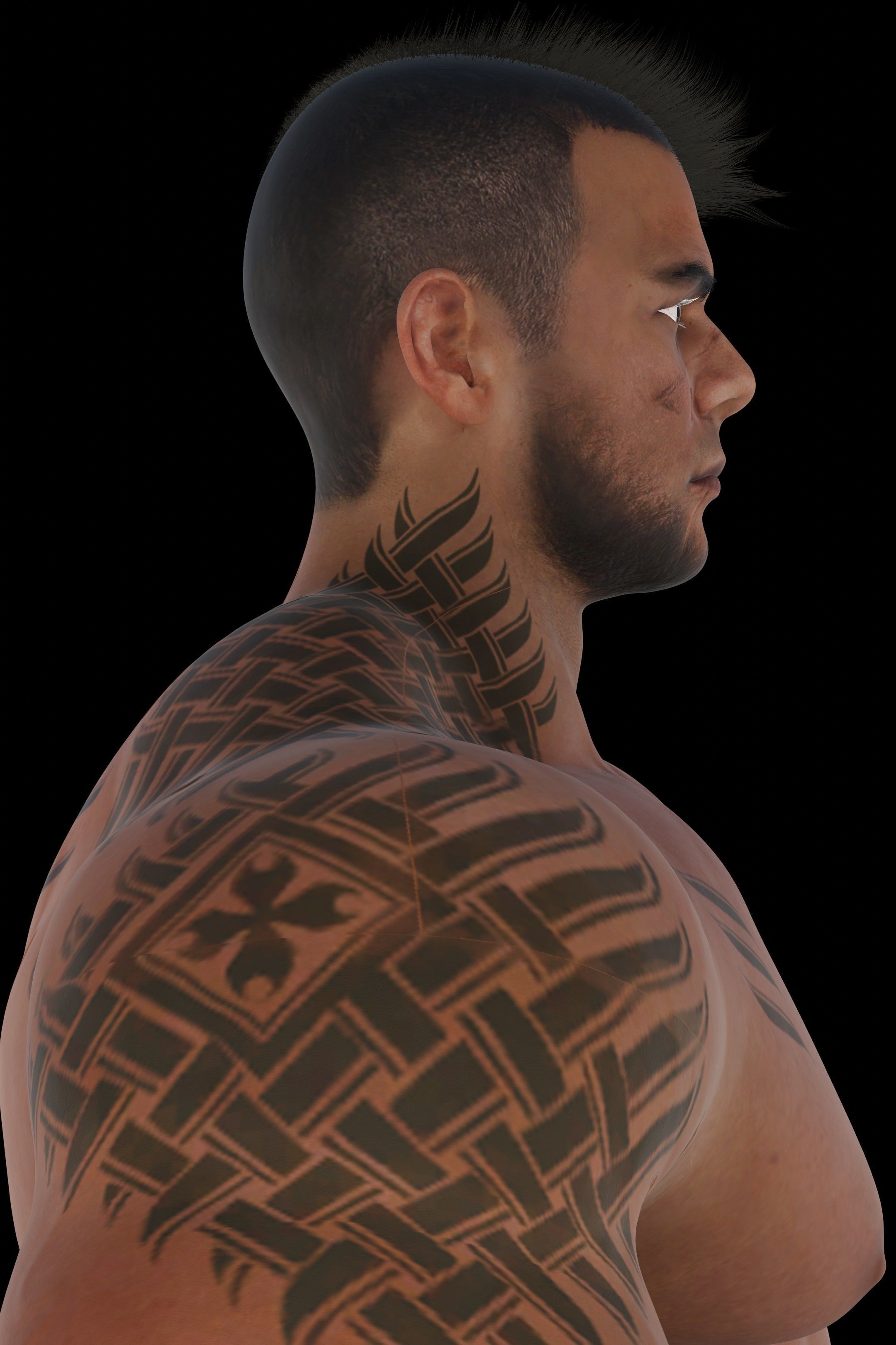 James V Low-poly 3D model_8