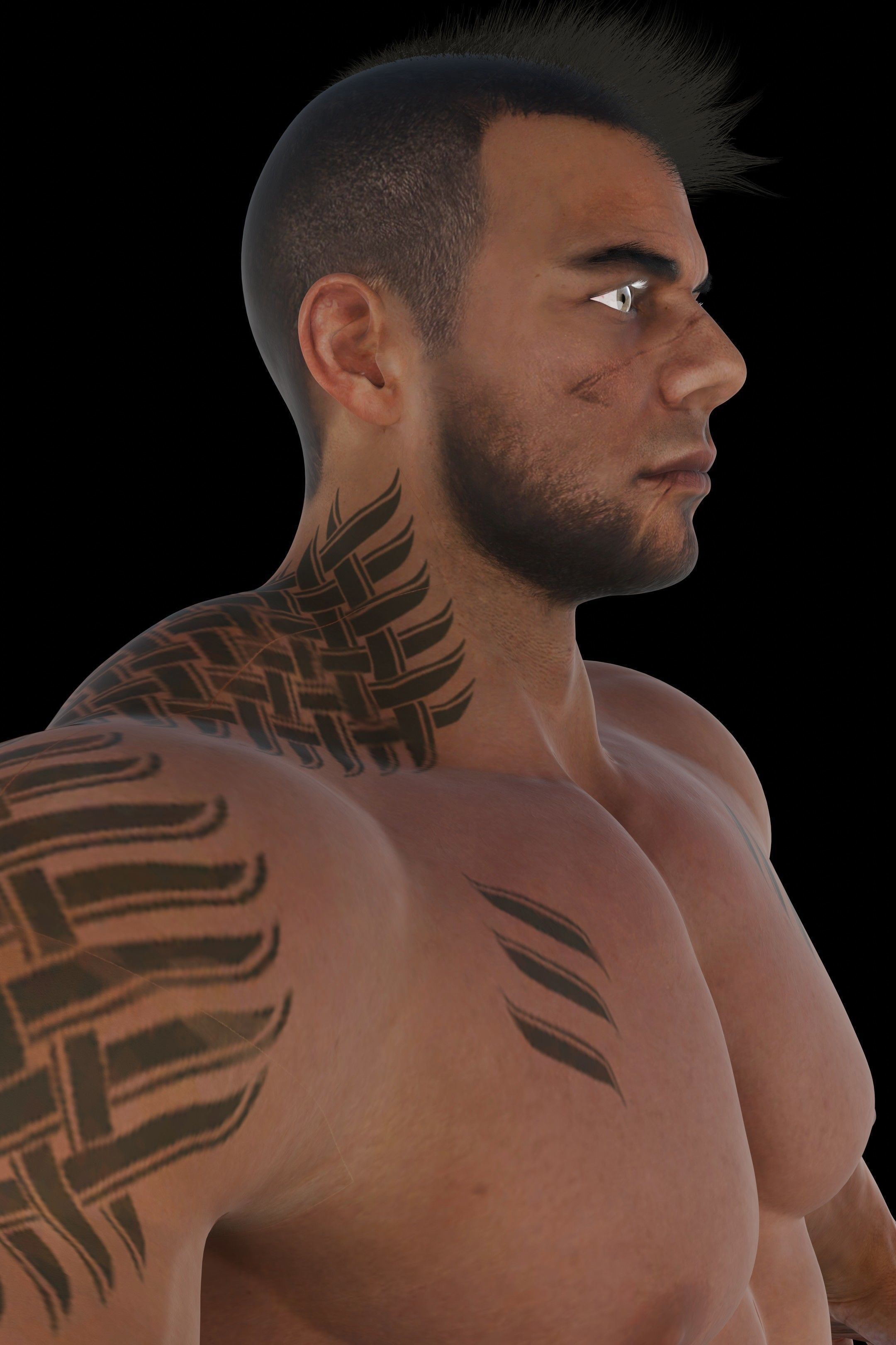 James V Low-poly 3D model_7