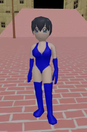Character - Low-poly female Low-poly 3D model_0