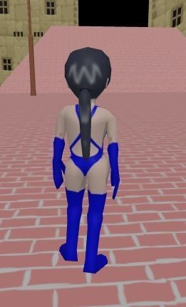 Character - Low-poly female Low-poly 3D model_2