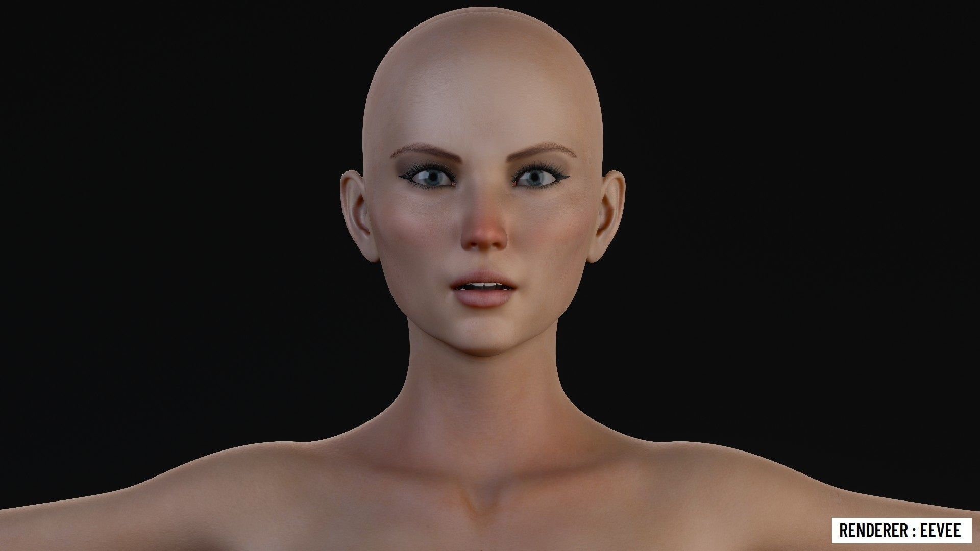 Realistic Woman Game Ready - Calista Low-poly 3D model_8