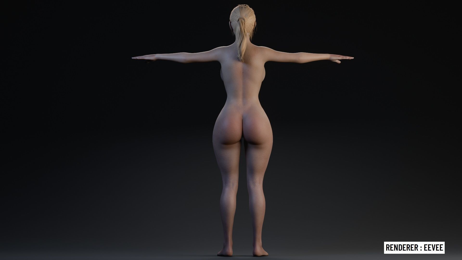 Realistic Woman Game Ready - Calista Low-poly 3D model_1