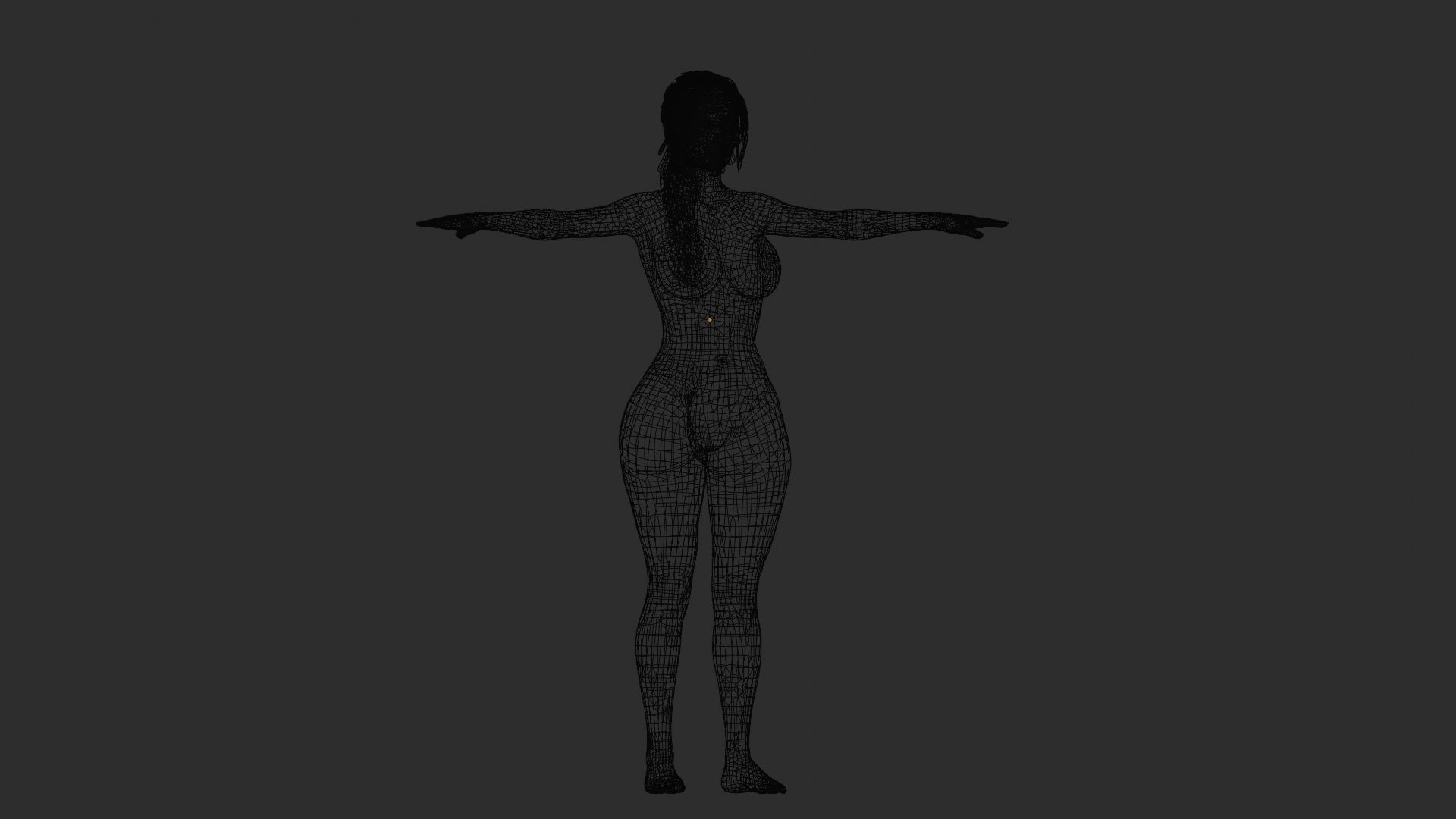Realistic Woman Game Ready - Calista Low-poly 3D model_19