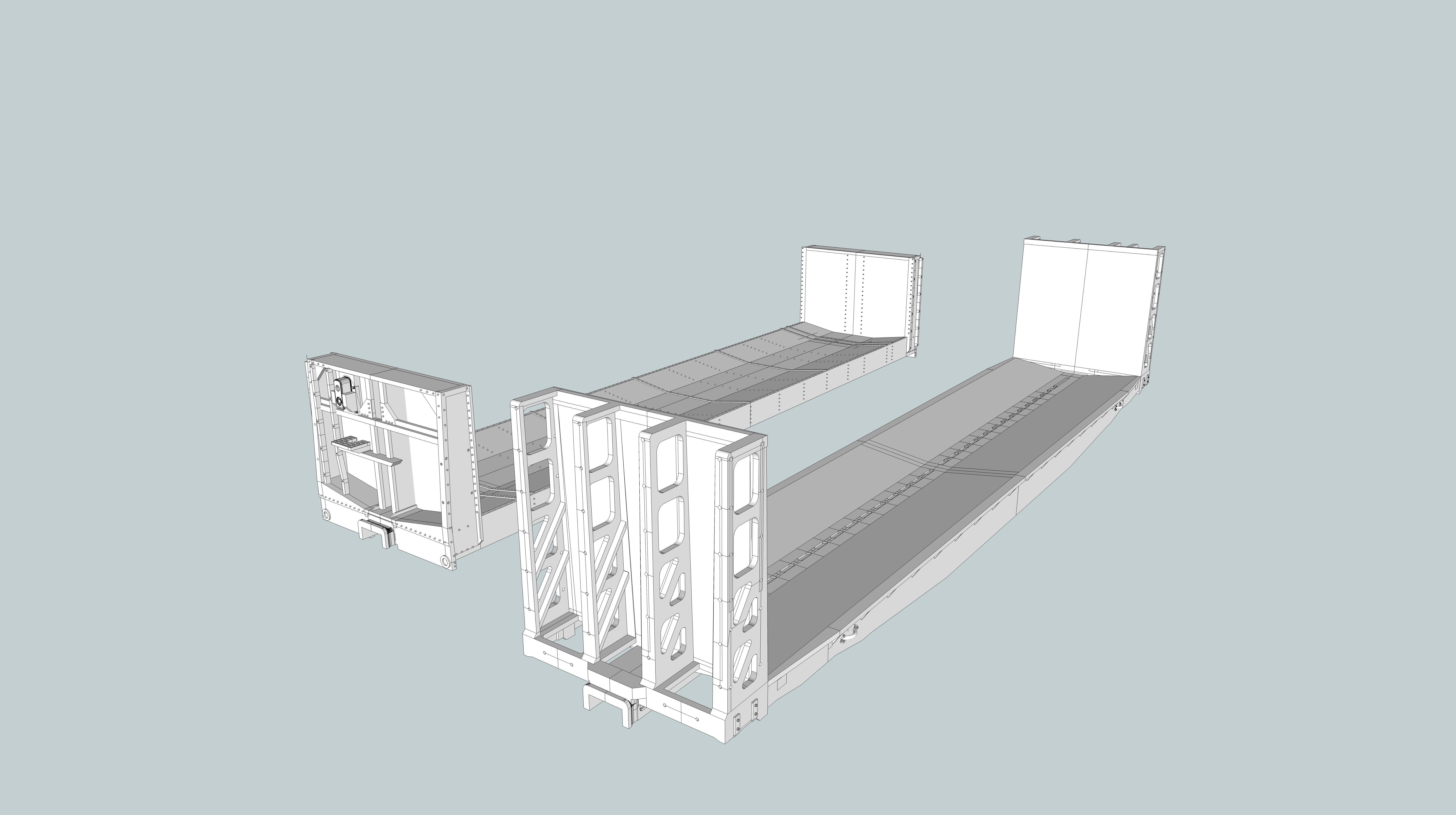 W-4 and W-6 Pulpwood Cars N and HO 3D print model_1