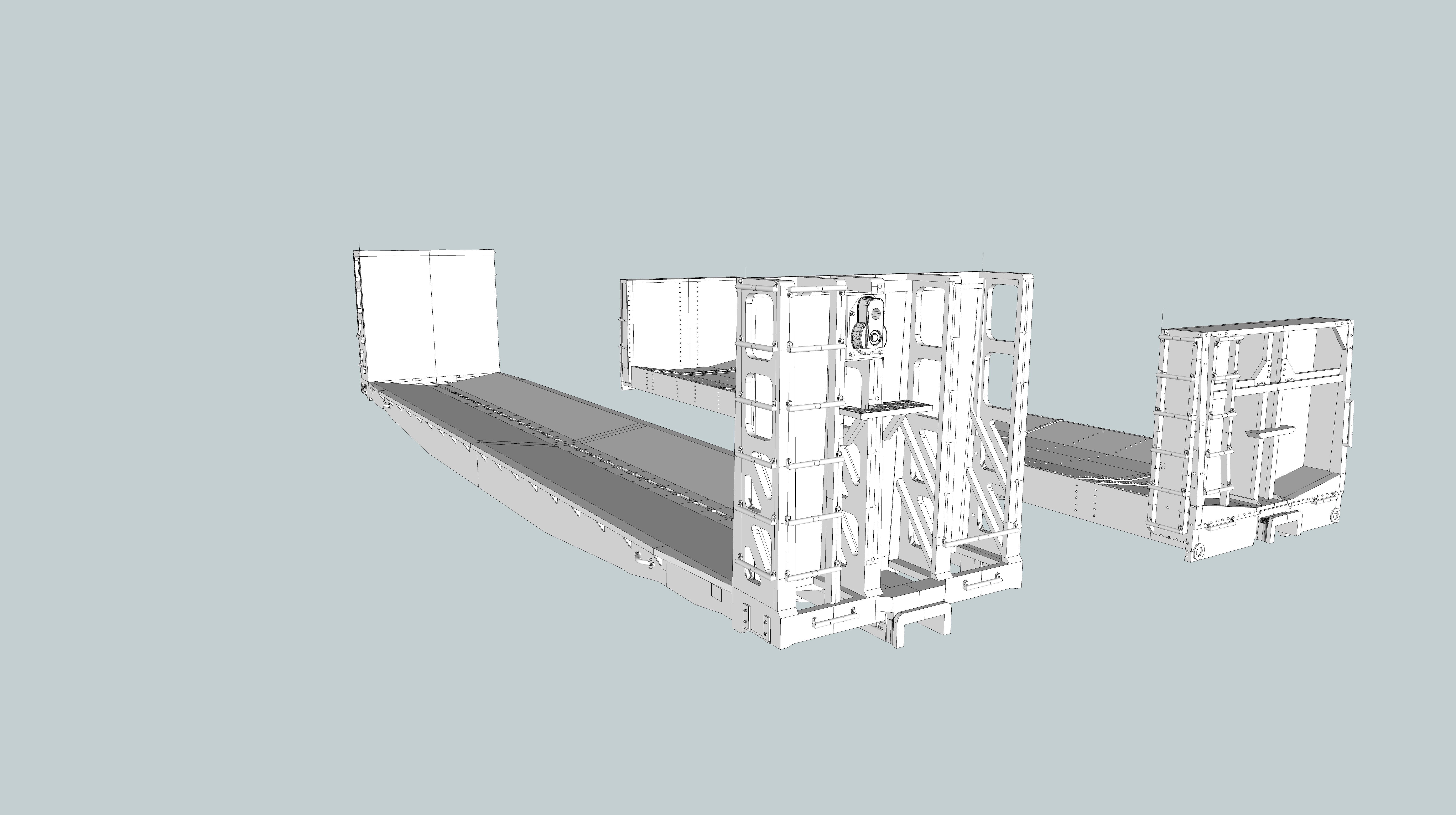 W-4 and W-6 Pulpwood Cars N and HO 3D print model_4