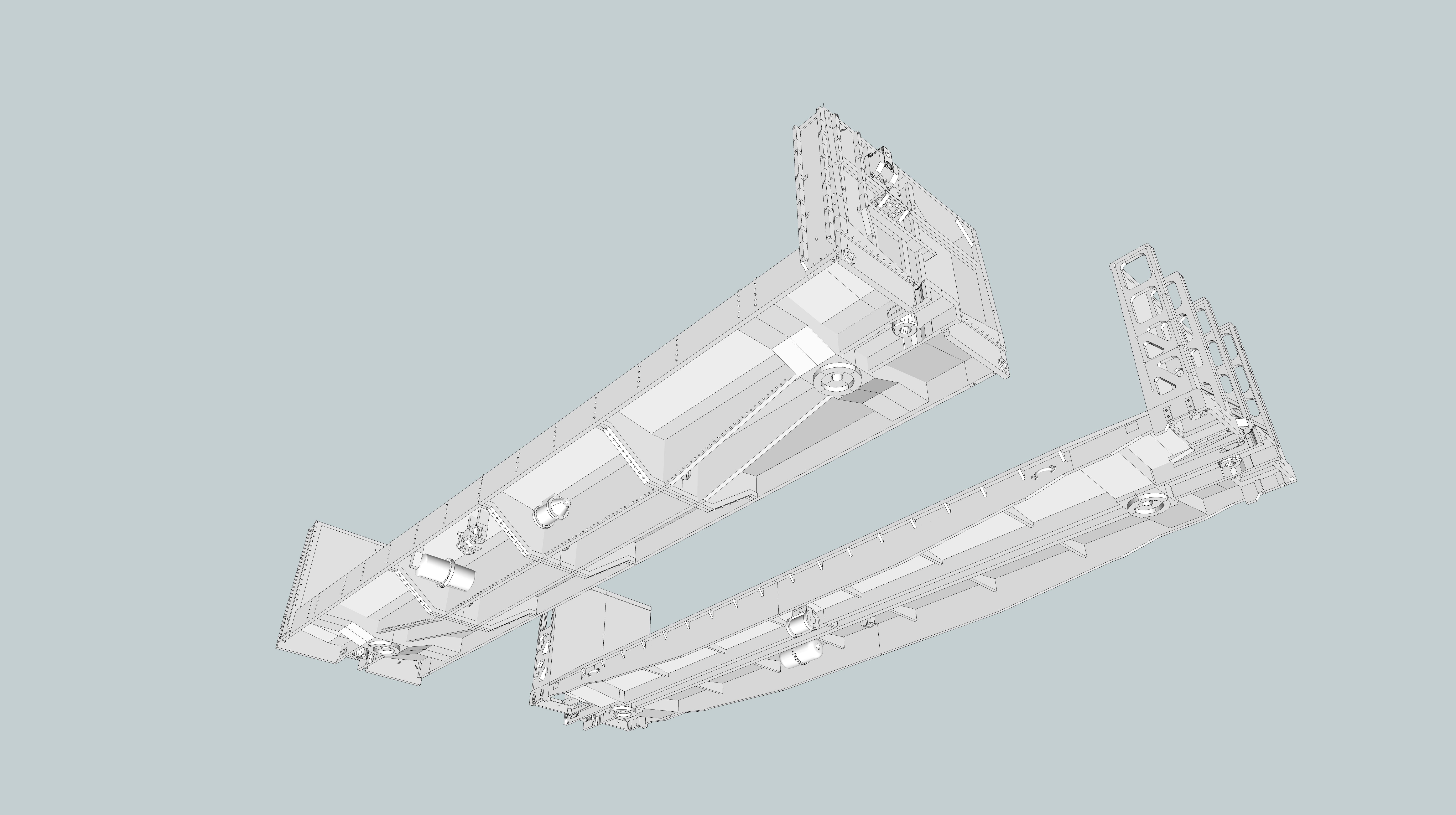 W-4 and W-6 Pulpwood Cars N and HO 3D print model_3