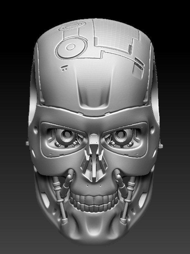 T800 Skull 3D print model_2