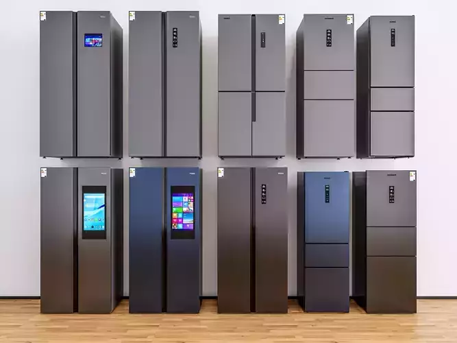 Kitchen and Home  appliances models library  fridge refrigerator