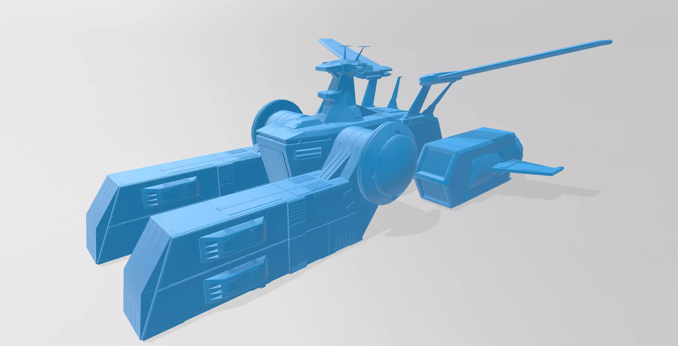 GUNDAM  WHITE BASE SCV-70 3D print model_0