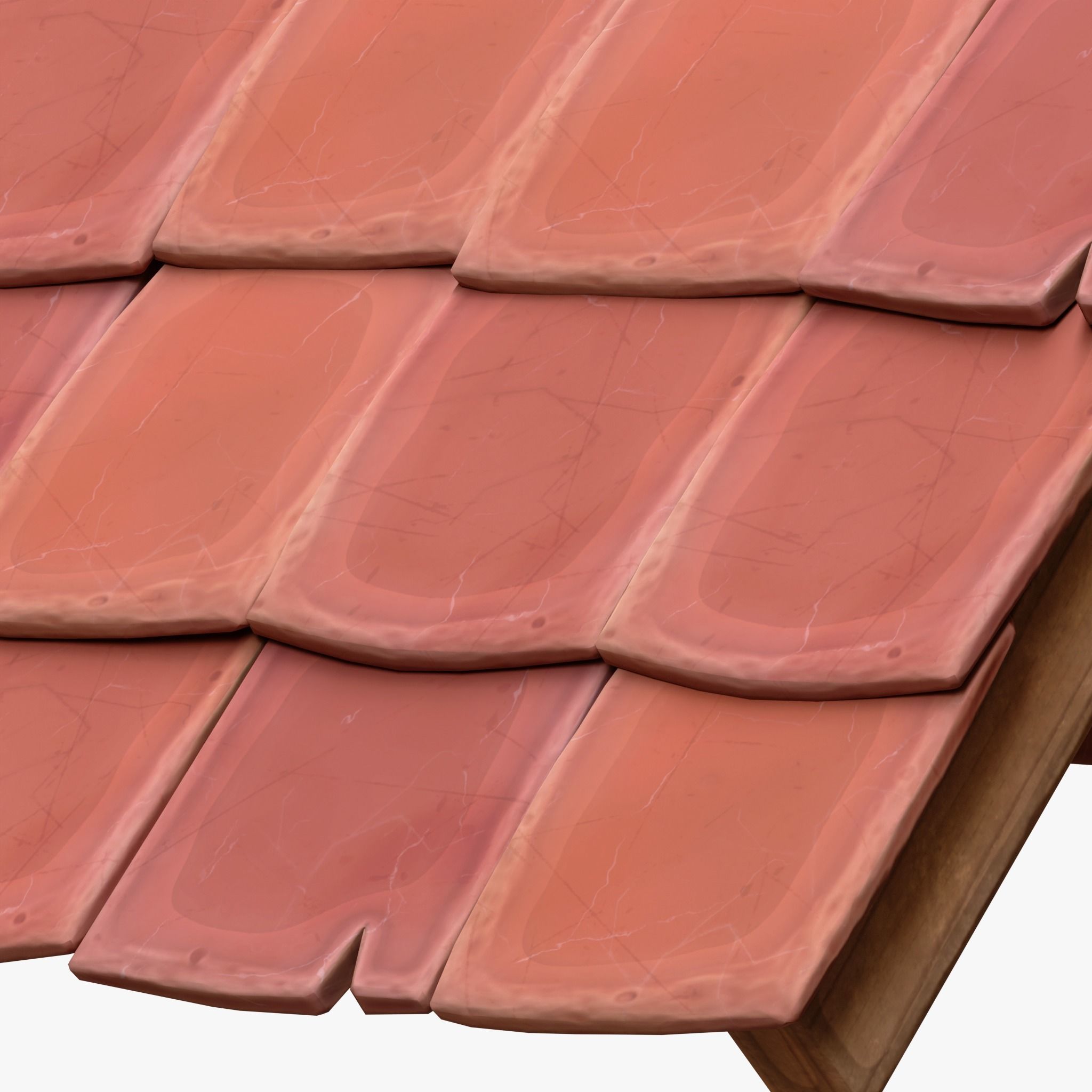 Wooden Bulletin Board 3D model_4