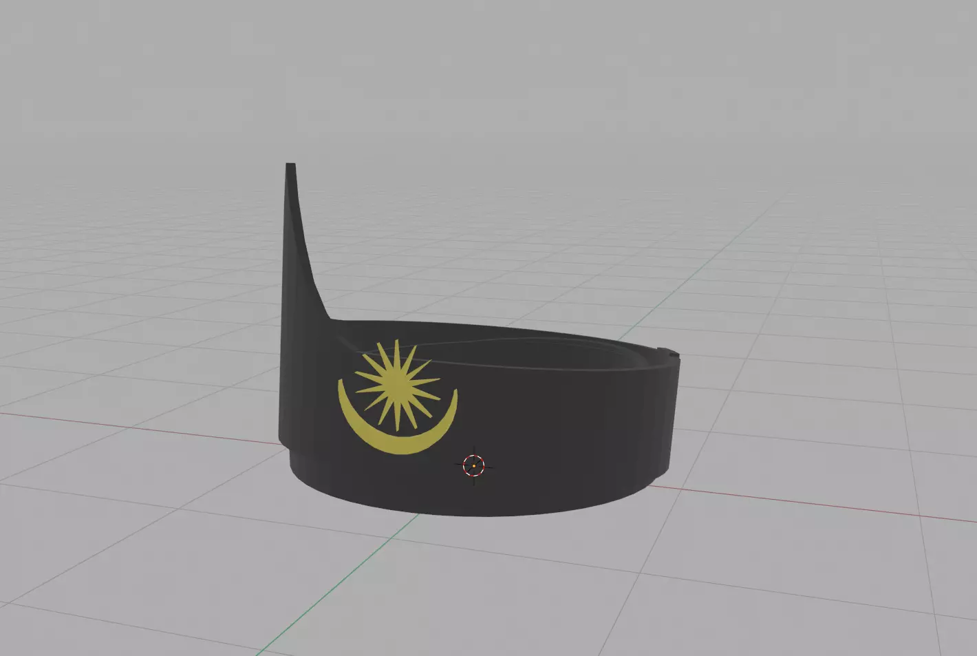 Tengkolok Tanjak Melayu 2 Low-poly 3D model