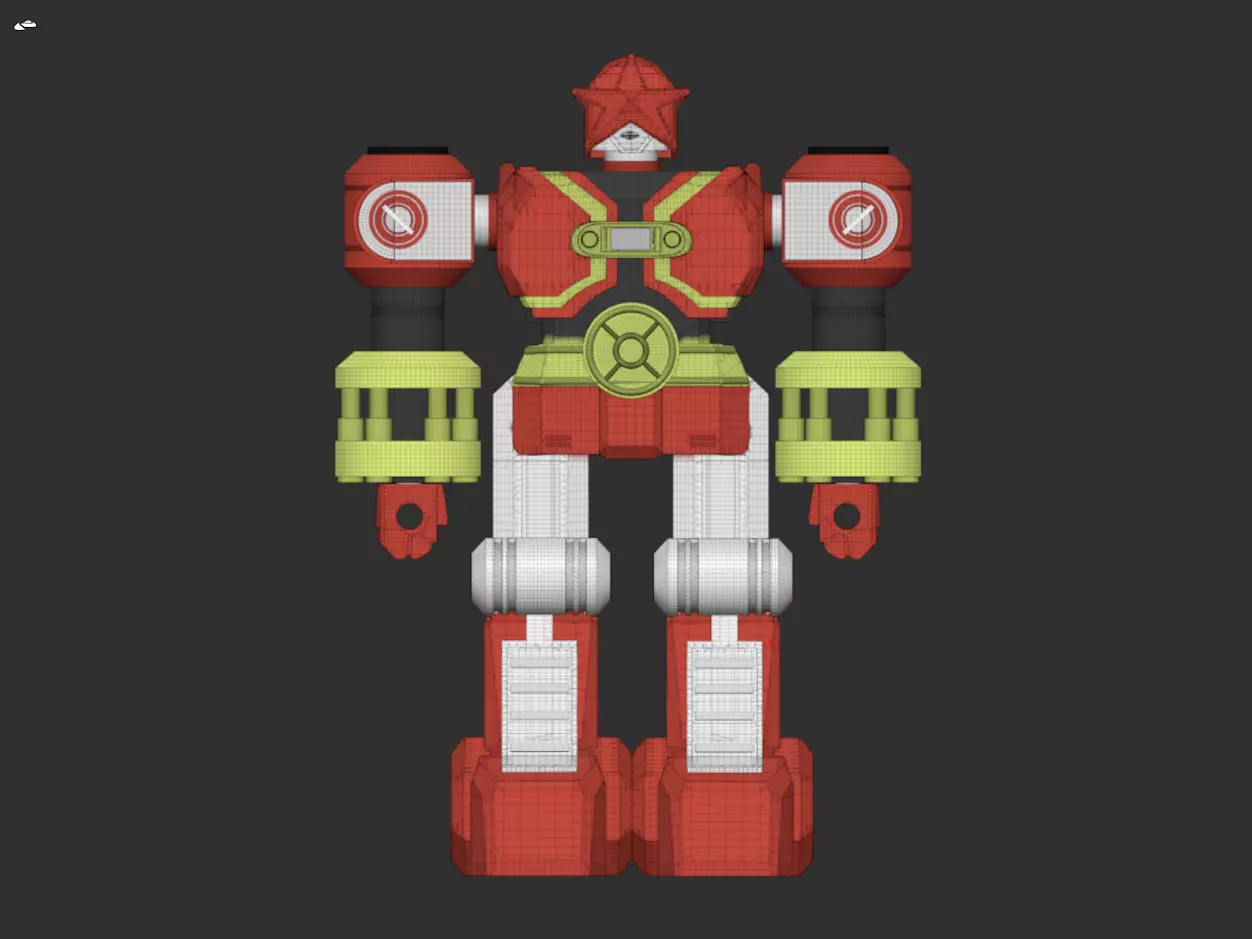 GO GO POWER RANGERS ZEO RED BATTLE ZORD 3D MODEL 3D print model