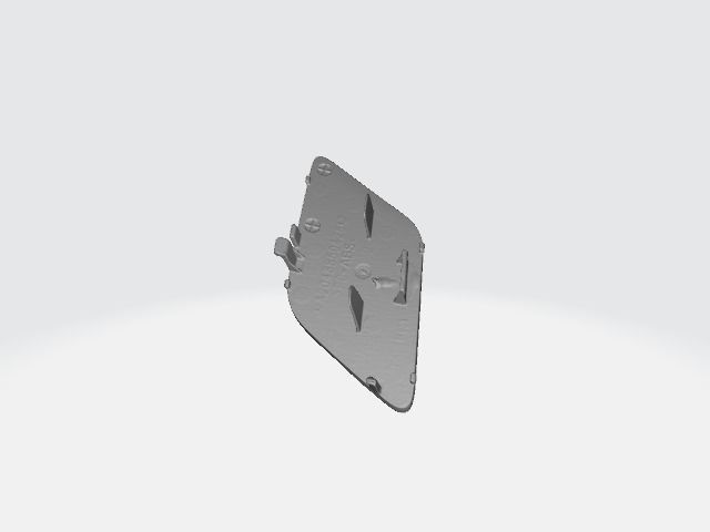 Mercedes W204 C-Class 2011-2014 Front Bumper Tow cover 3D print model_4