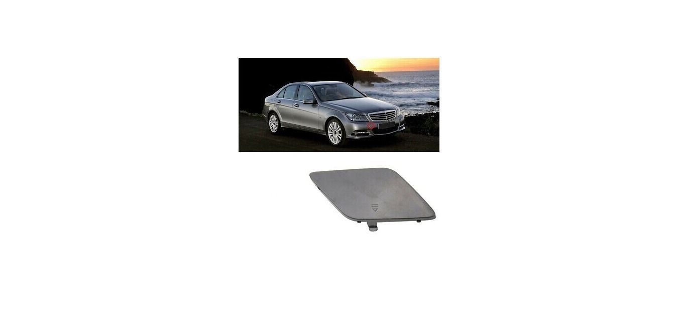 Mercedes W204 C-Class 2011-2014 Front Bumper Tow cover 3D print model_2