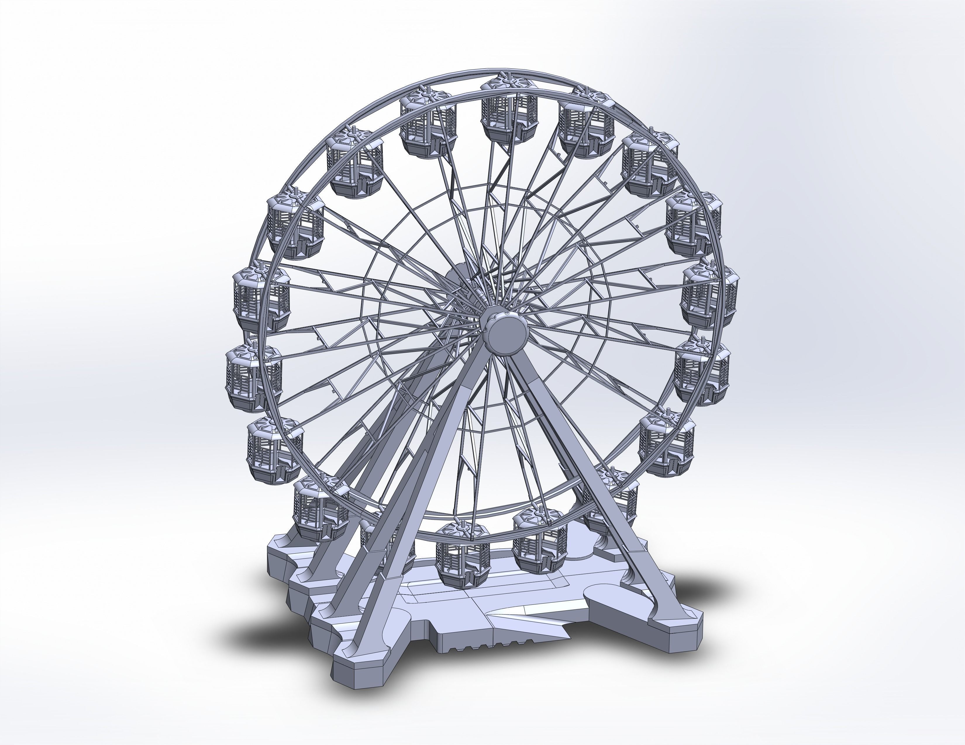 Ferris Wheel For 3D Print 3D print model_15