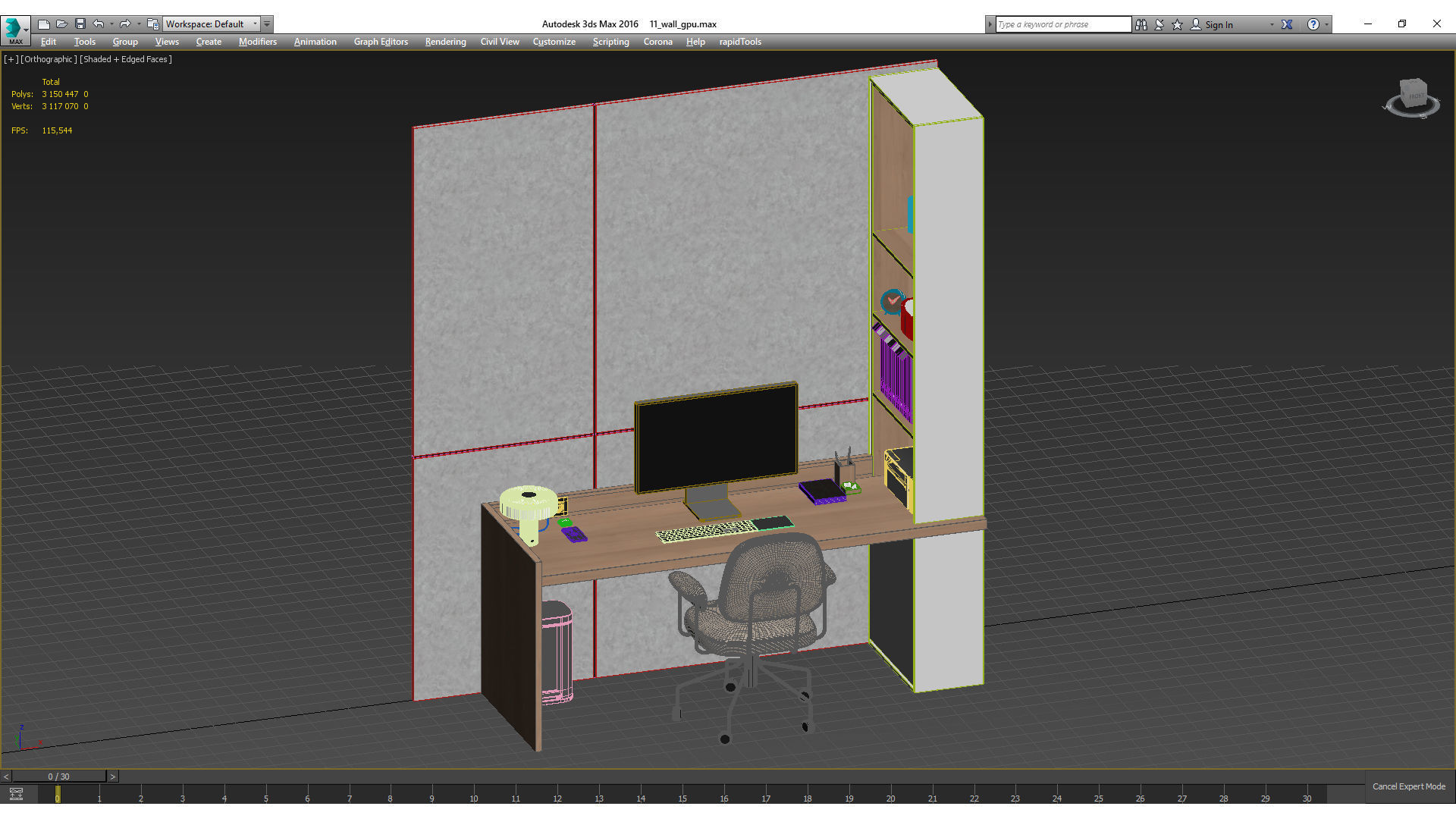 Workplace - 4 3D model_10