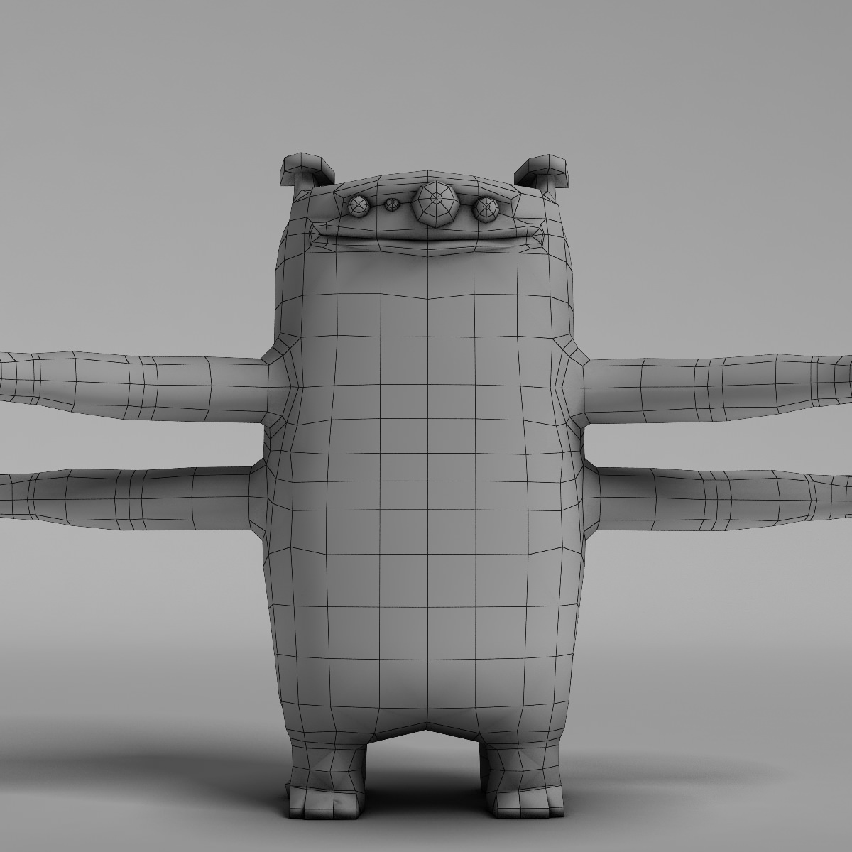 Creature 2 toy monster 3D model_5