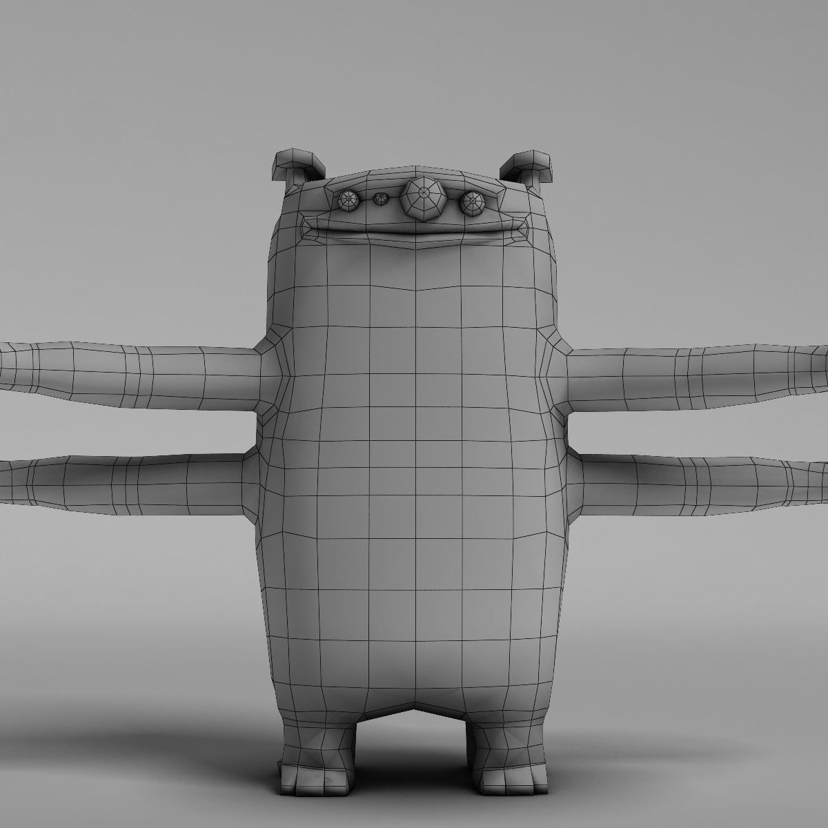 Creature 2 toy monster 3D model_7