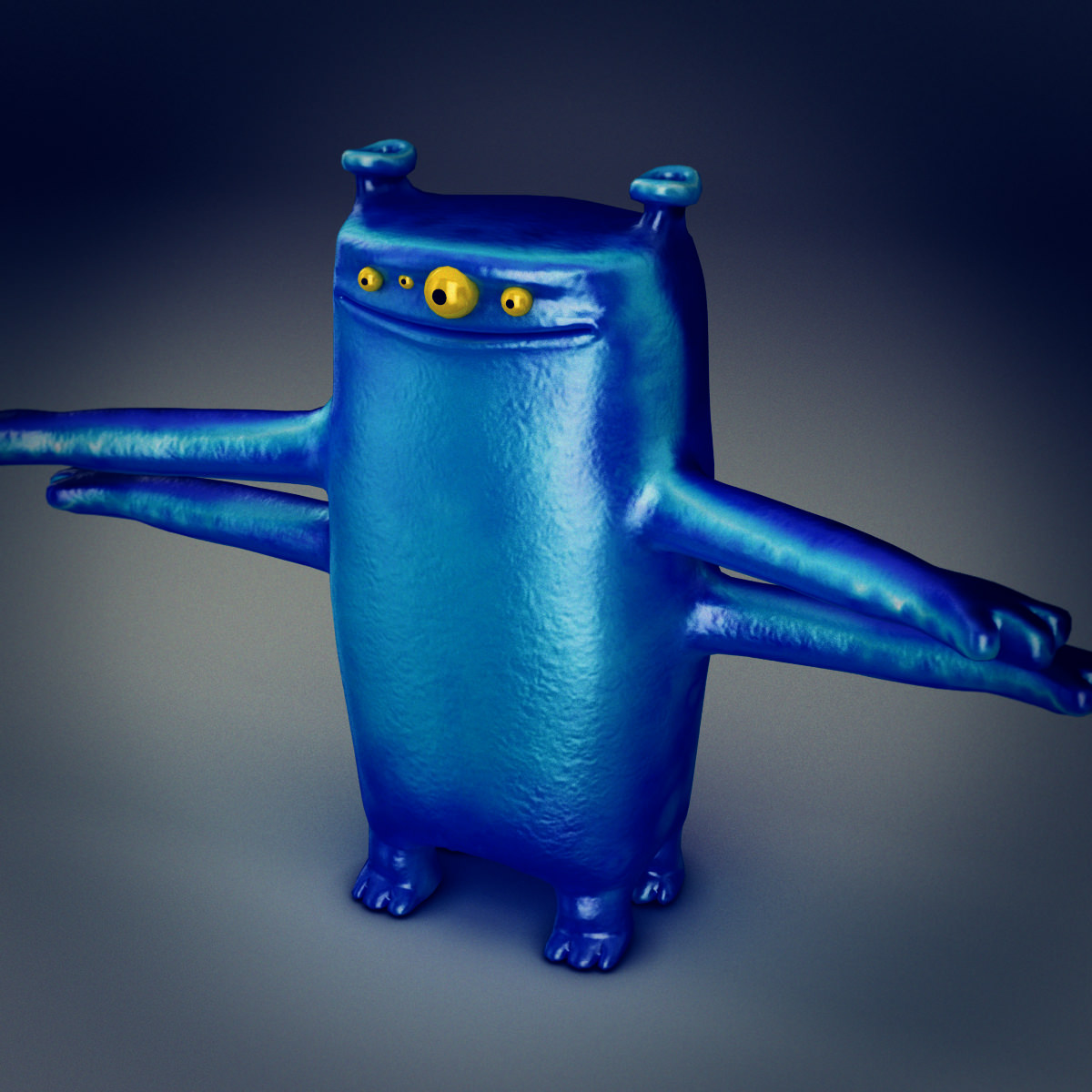 Creature 2 toy monster 3D model_4