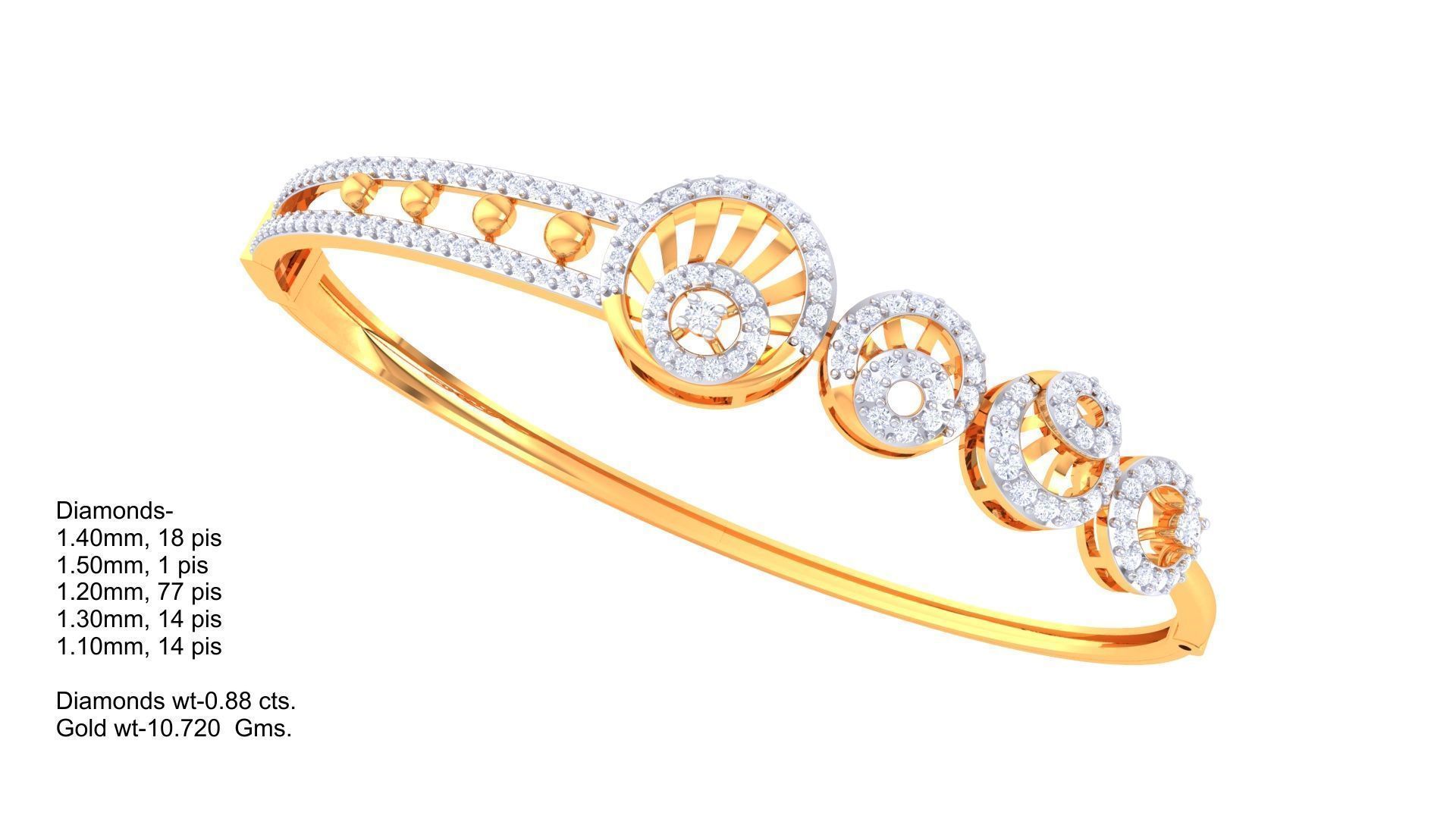 Light Weight bracelets 128 designs 3D print model_15