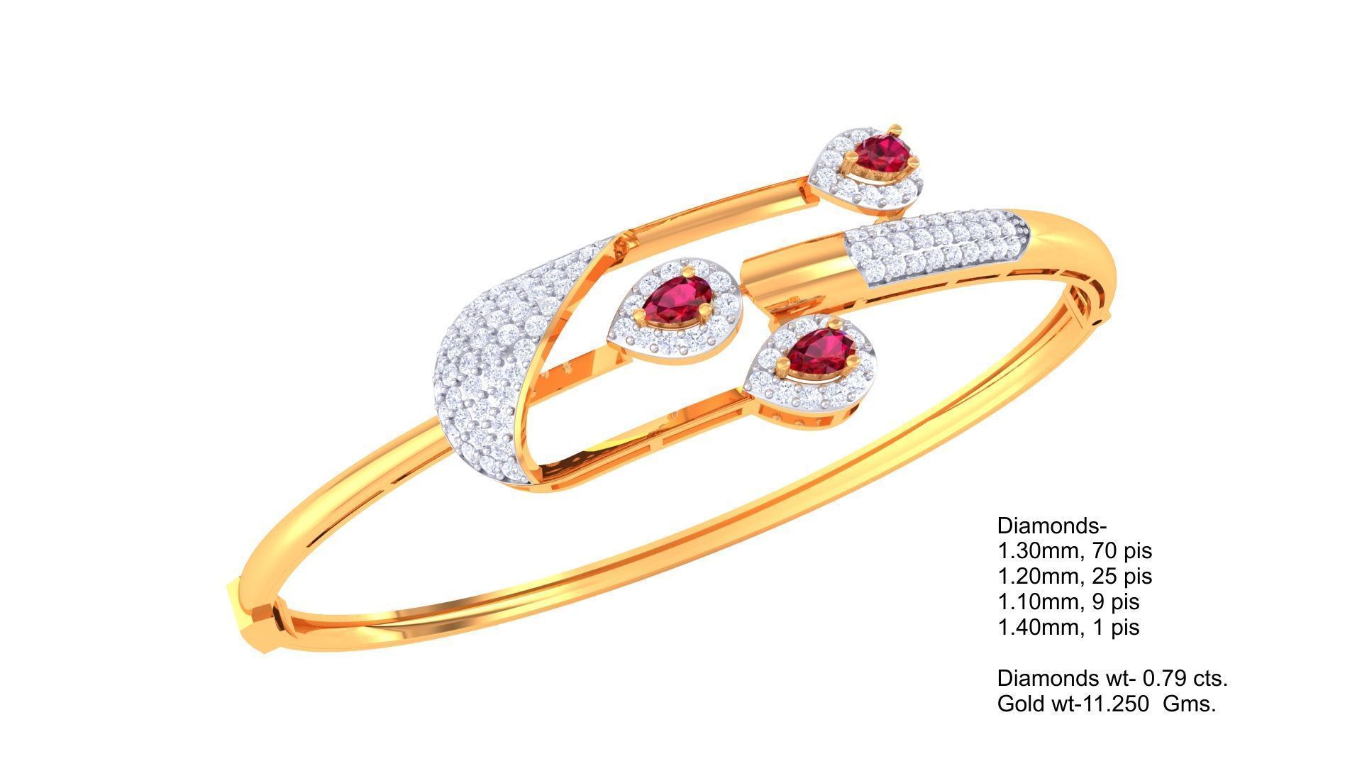 Light Weight bracelets 128 designs 3D print model_8