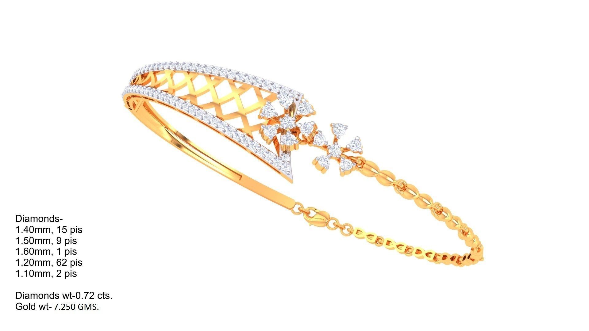 Light Weight bracelets 128 designs 3D print model_11