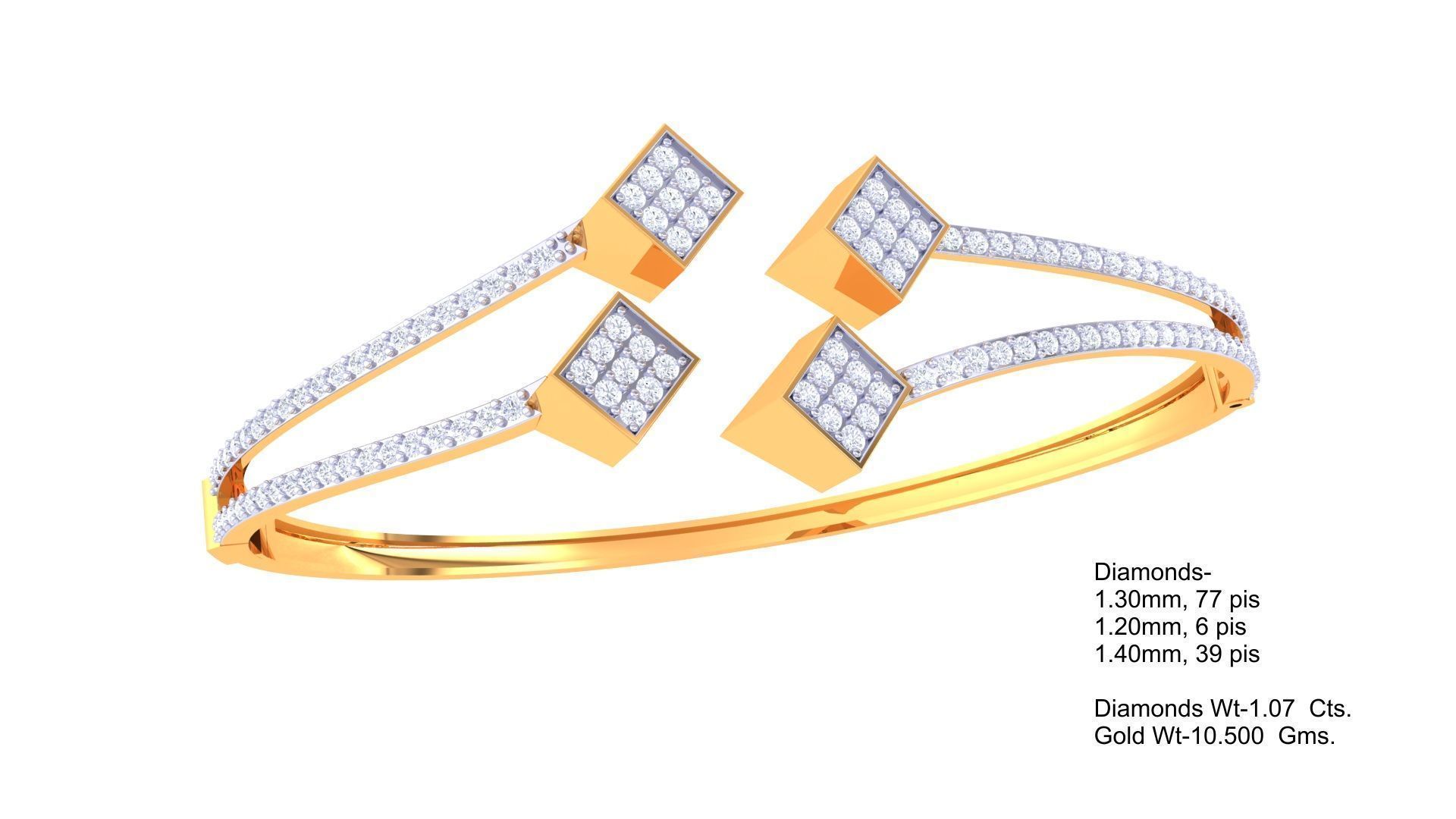 Light Weight bracelets 128 designs 3D print model_47