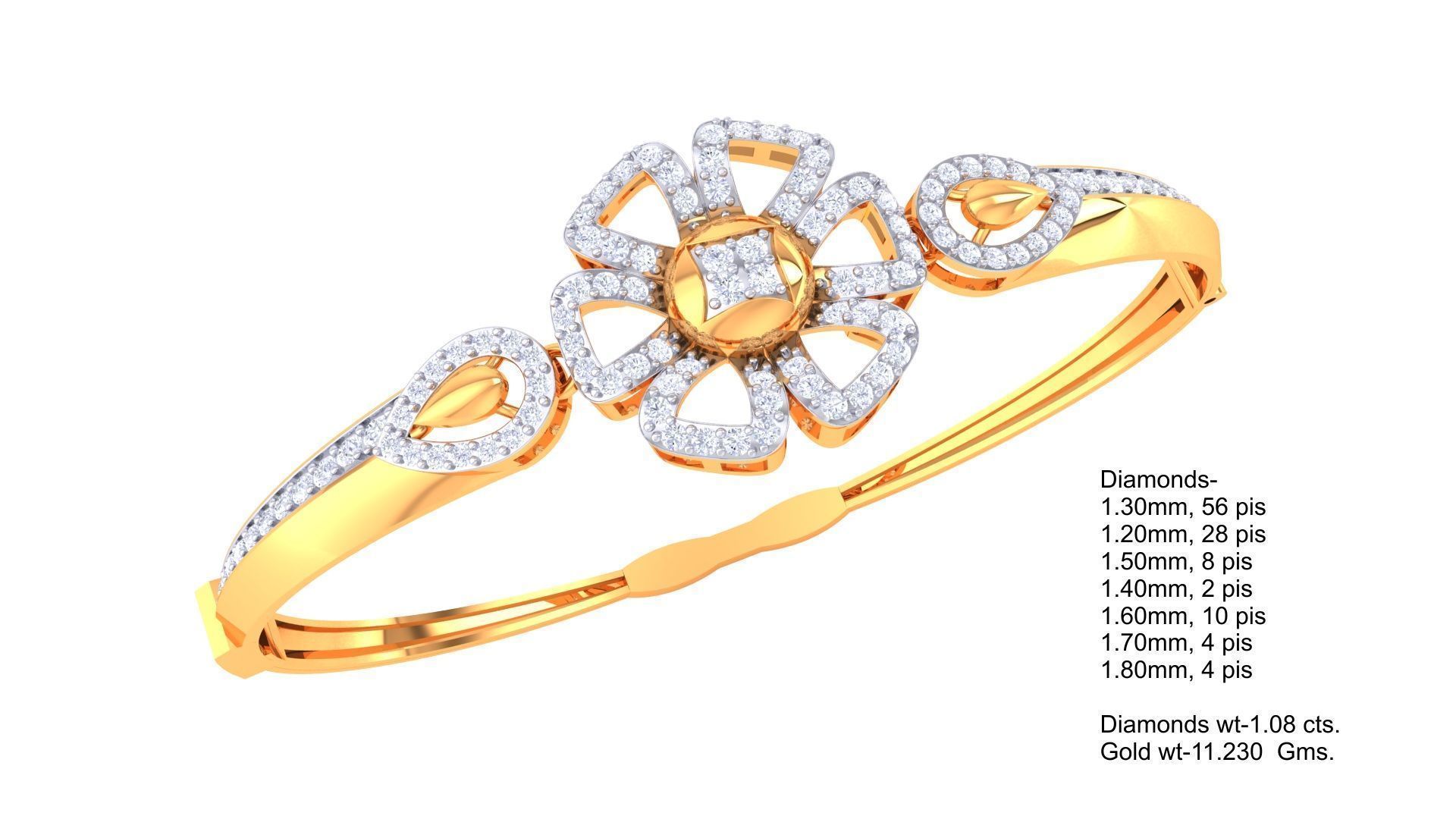 Light Weight bracelets 128 designs 3D print model_32