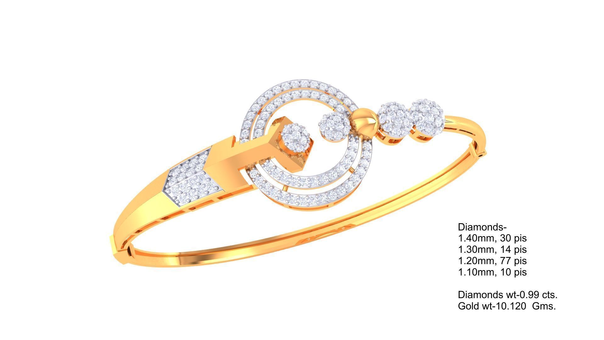 Light Weight bracelets 128 designs 3D print model_16