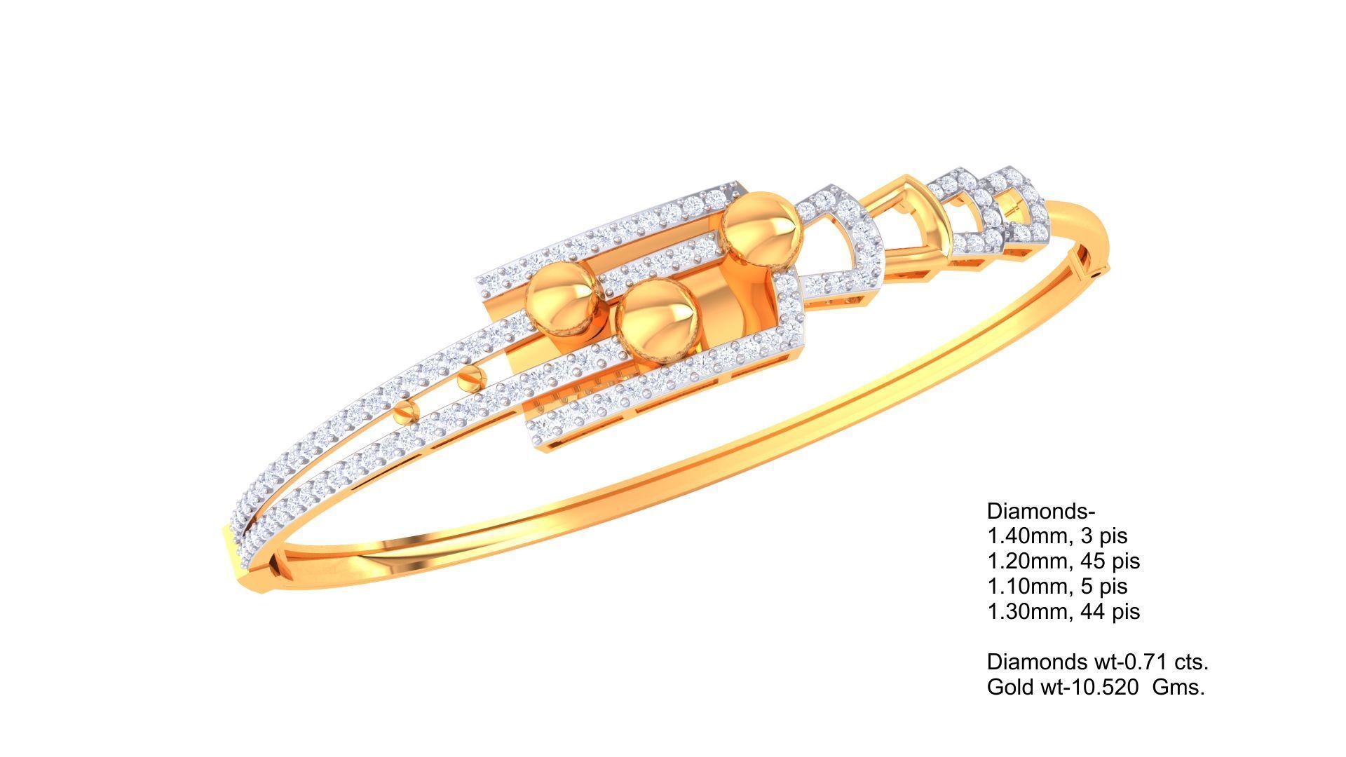 Light Weight bracelets 128 designs 3D print model_7