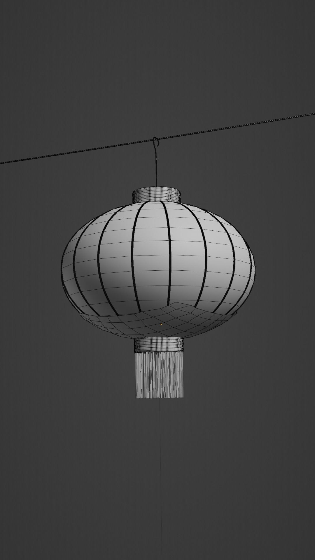 chinese Lamp Lampion 3D model_2