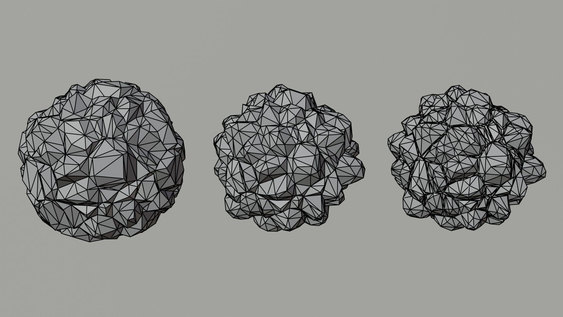 Cartoon planets Polygonal Style Low-poly 3D model_6